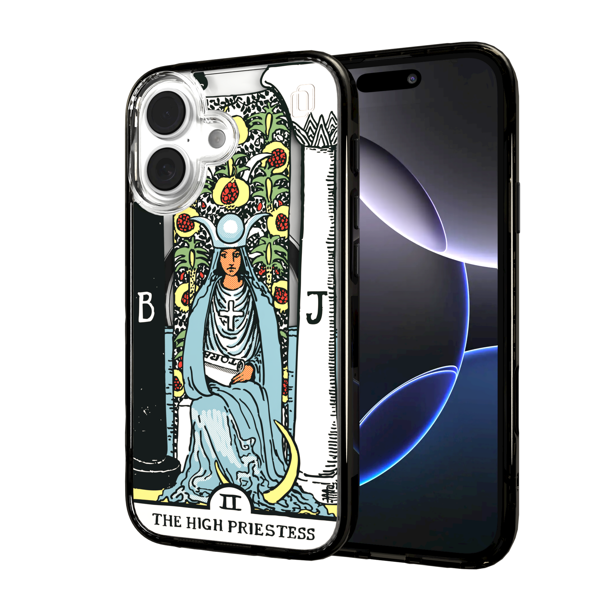 iPhone 16 Series | MagSafe | Tarot Collection | The High Priestess The High Priestess - Color / iPhone 16 / Black