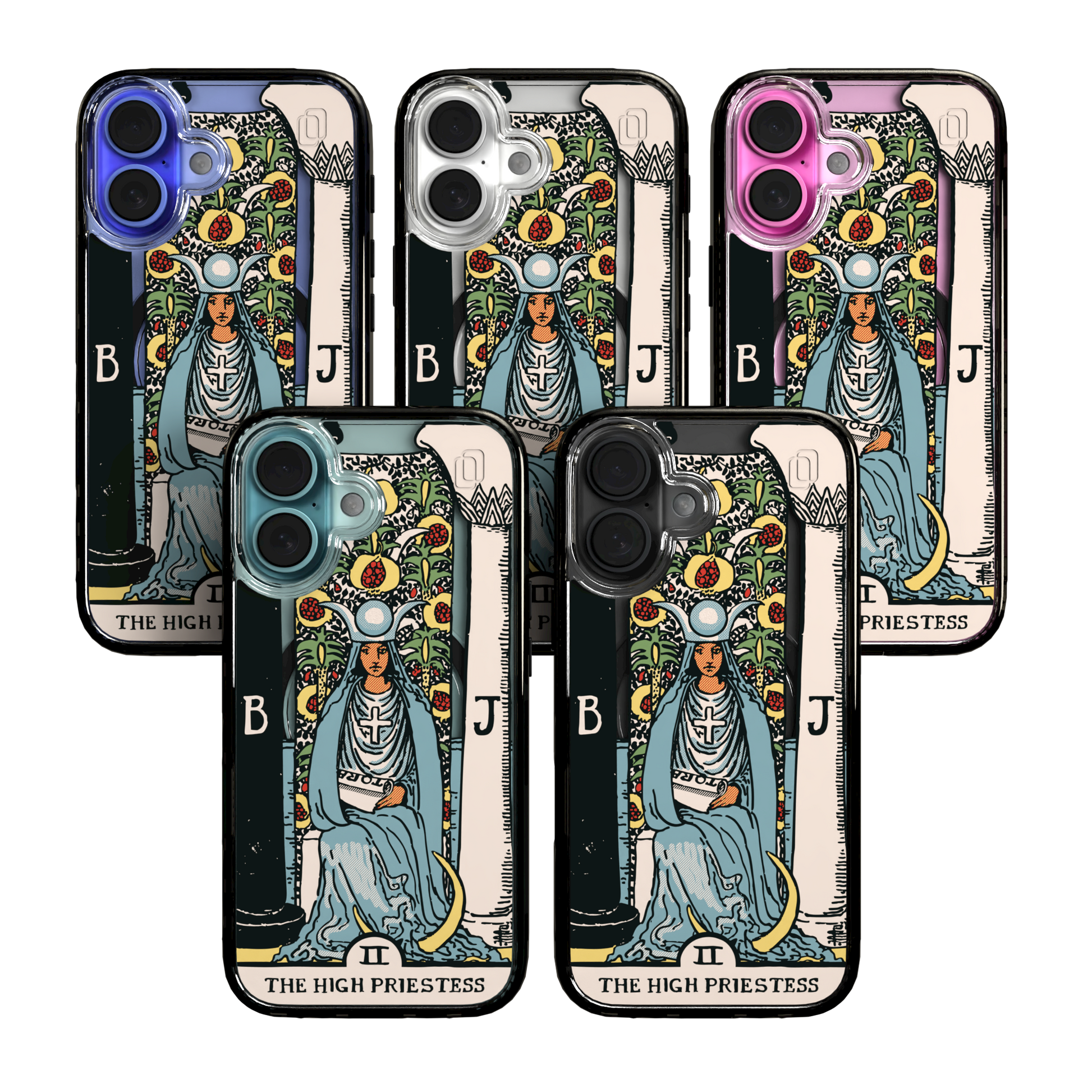 iPhone 16 Series | MagSafe | Tarot Collection | The High Priestess The High Priestess - Color / iPhone 16 / Black