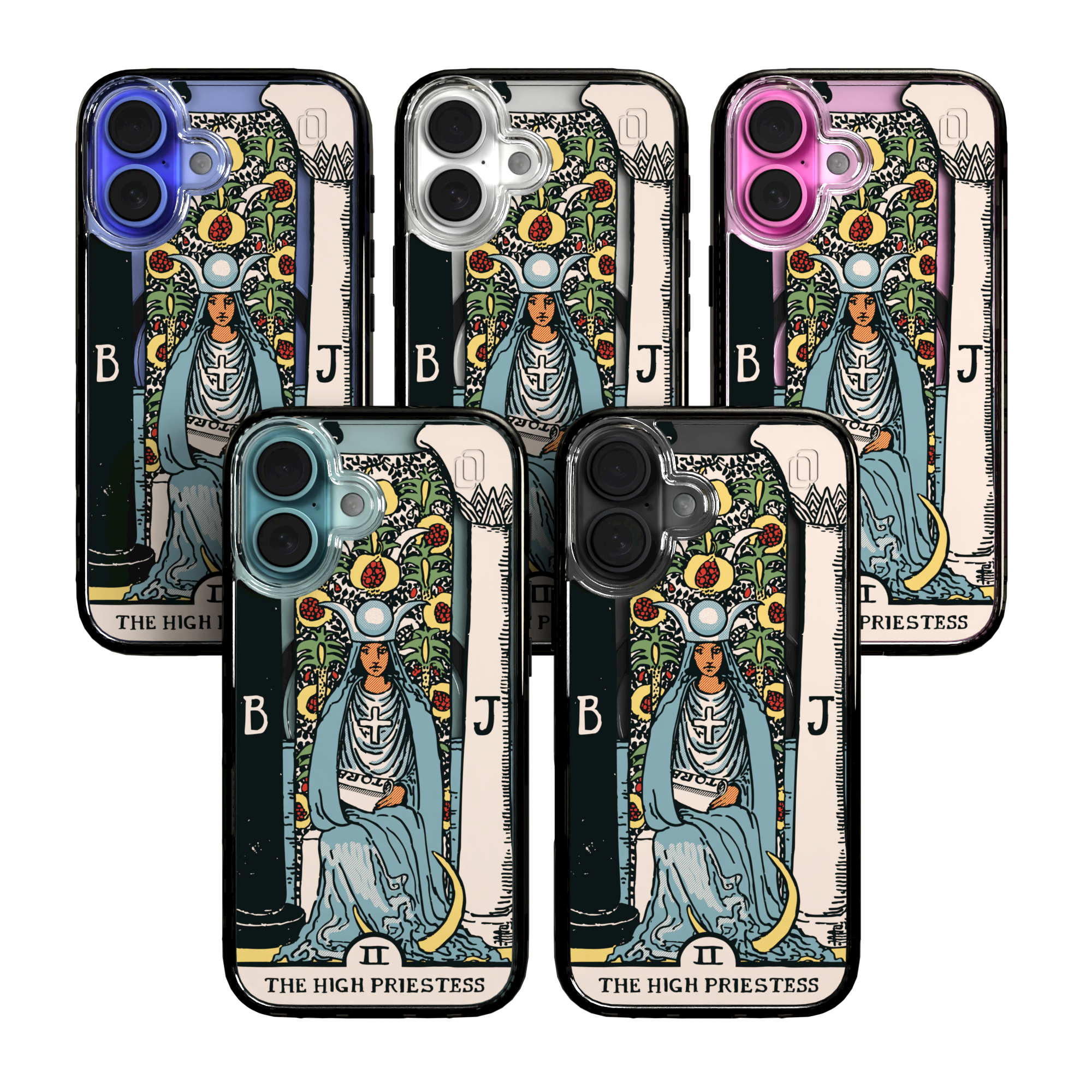 iPhone 16 Series | MagSafe | Tarot Collection | The High Priestess The High Priestess - Color / iPhone 16 / Black
