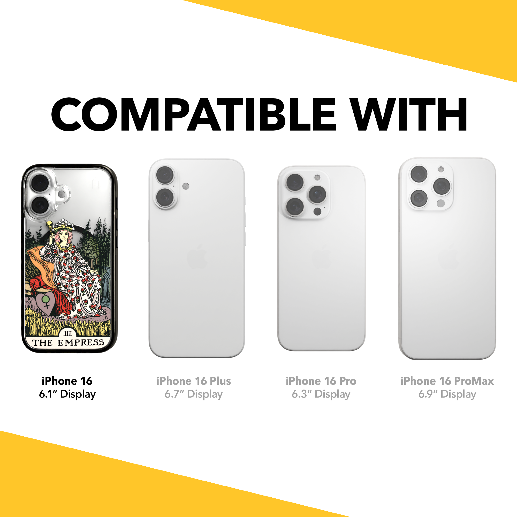 iPhone 16 Series | MagSafe | Tarot Collection | The Empress The Empress - Color / iPhone 16 / Black