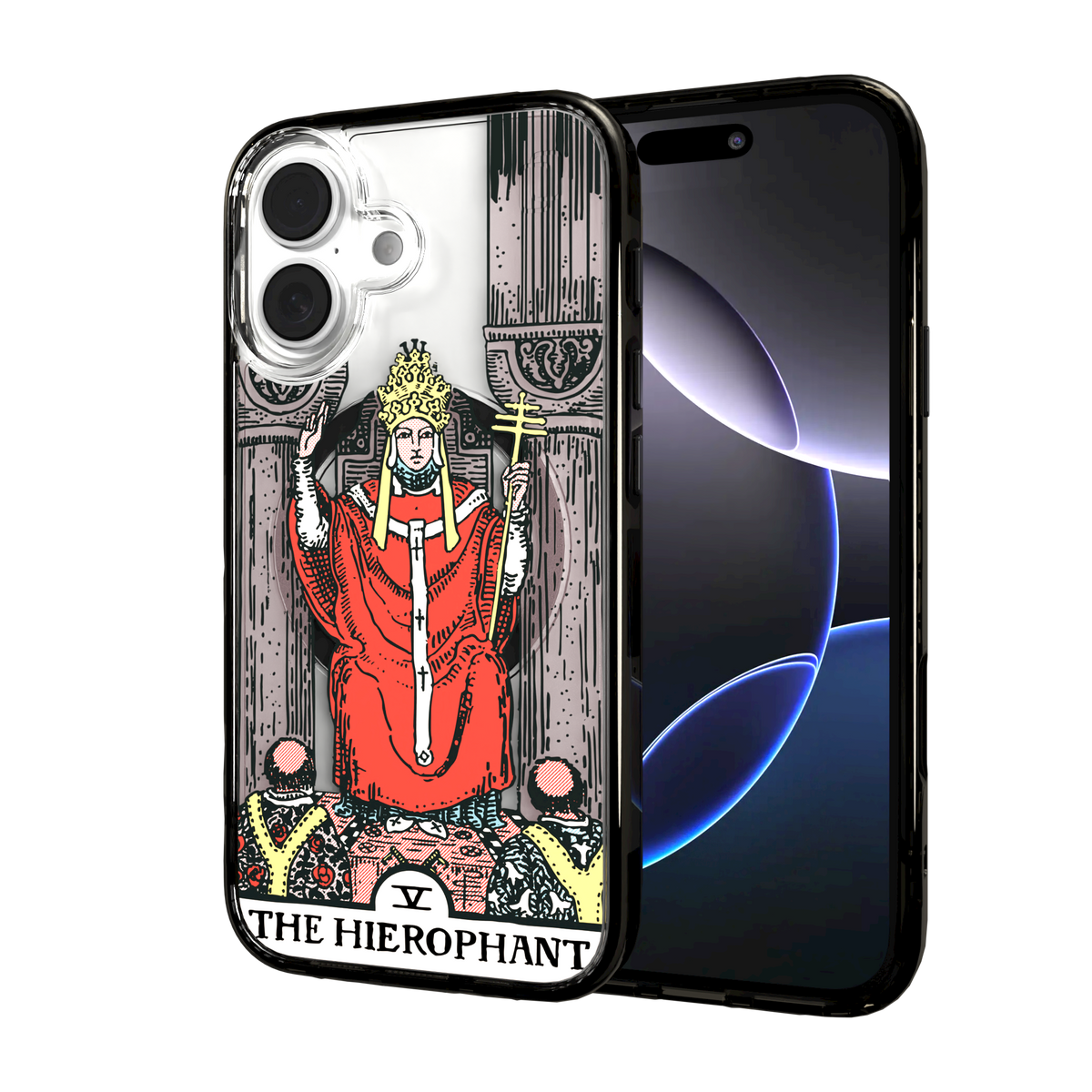 iPhone 16 Series | MagSafe | Tarot Collection | The Hierophant The Hierophant - Color / iPhone 16 / Black