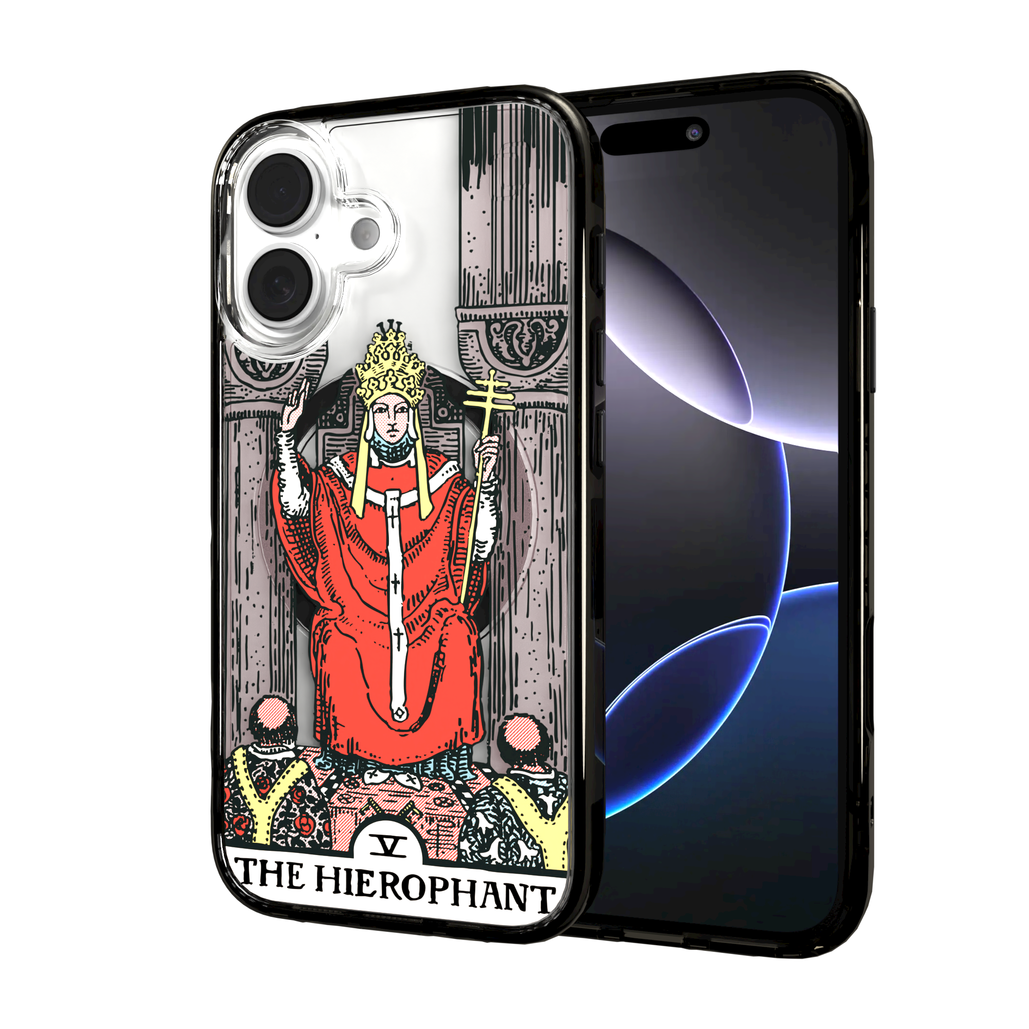 iPhone 16 Series | MagSafe | Tarot Collection | The Hierophant The Hierophant - Color / iPhone 16 / Black