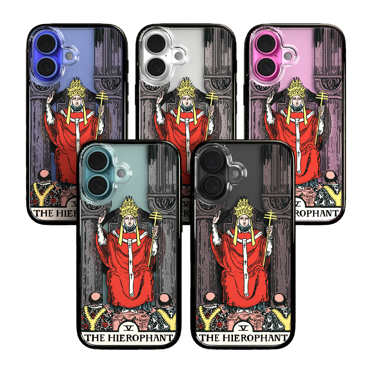 iPhone 16 Series | MagSafe | Tarot Collection | The Hierophant The Hierophant - Color / iPhone 16 / Black