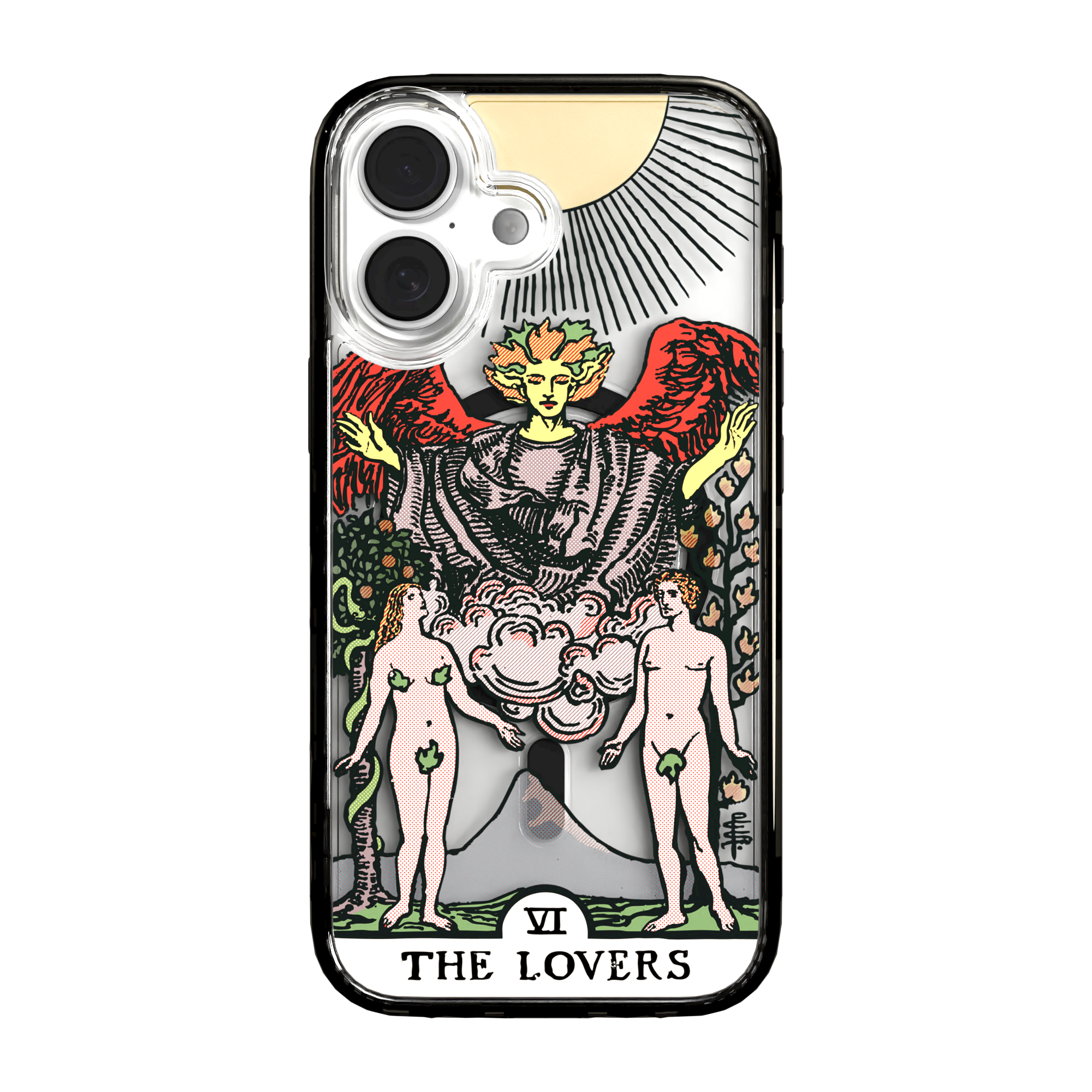 iPhone 16 Series | MagSafe | Tarot Collection | The Lovers The Lovers - Color / iPhone 16 / Black