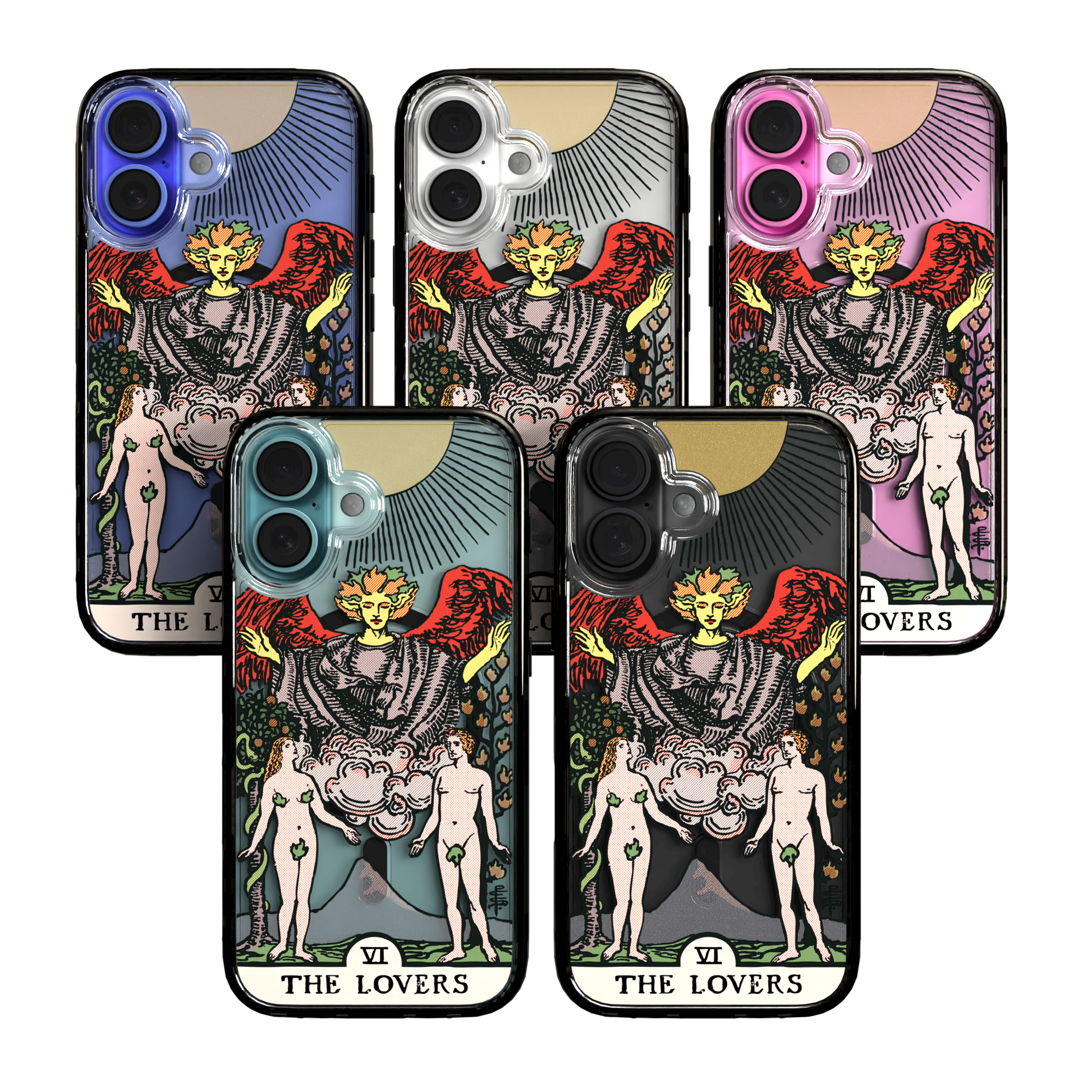 iPhone 16 Series | MagSafe | Tarot Collection | The Lovers The Lovers - Color / iPhone 16 / Black
