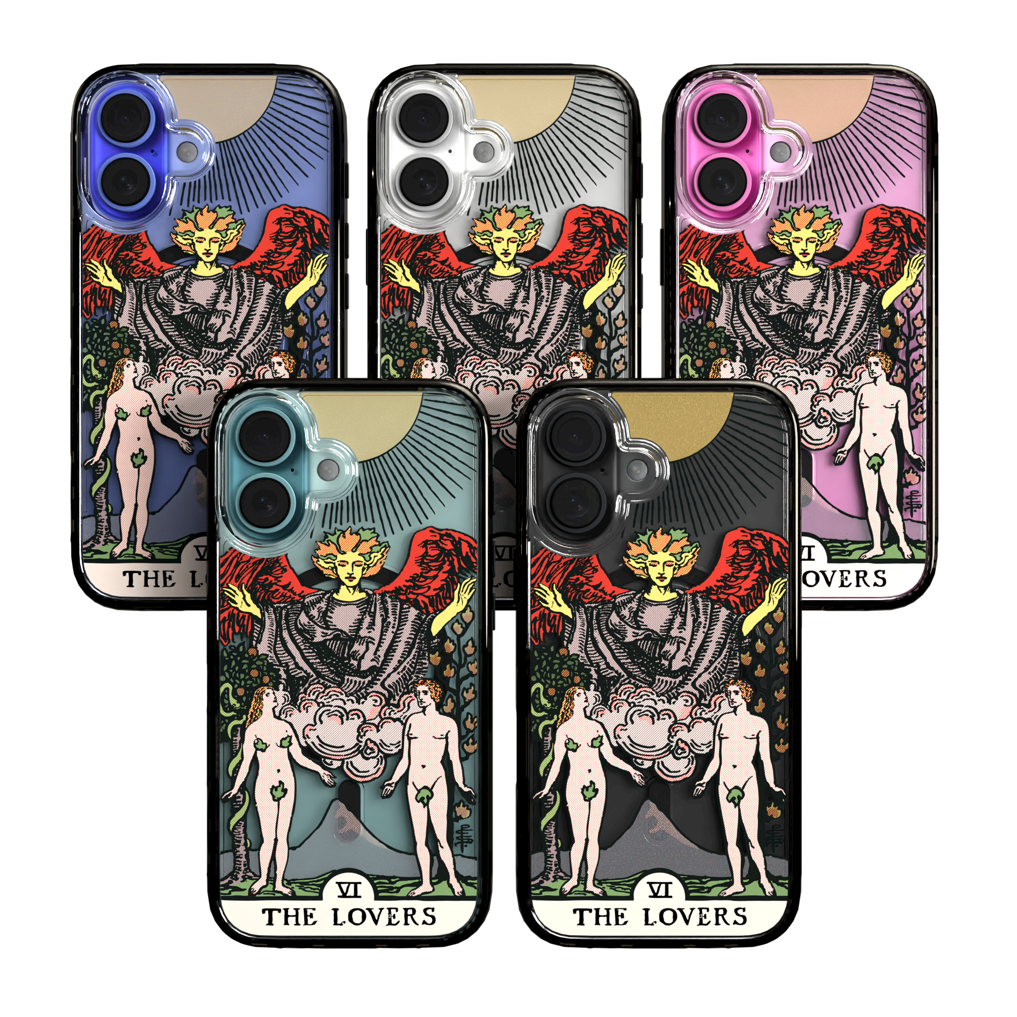 iPhone 16 Series | MagSafe | Tarot Collection | The Lovers The Lovers - Color / iPhone 16 / Black