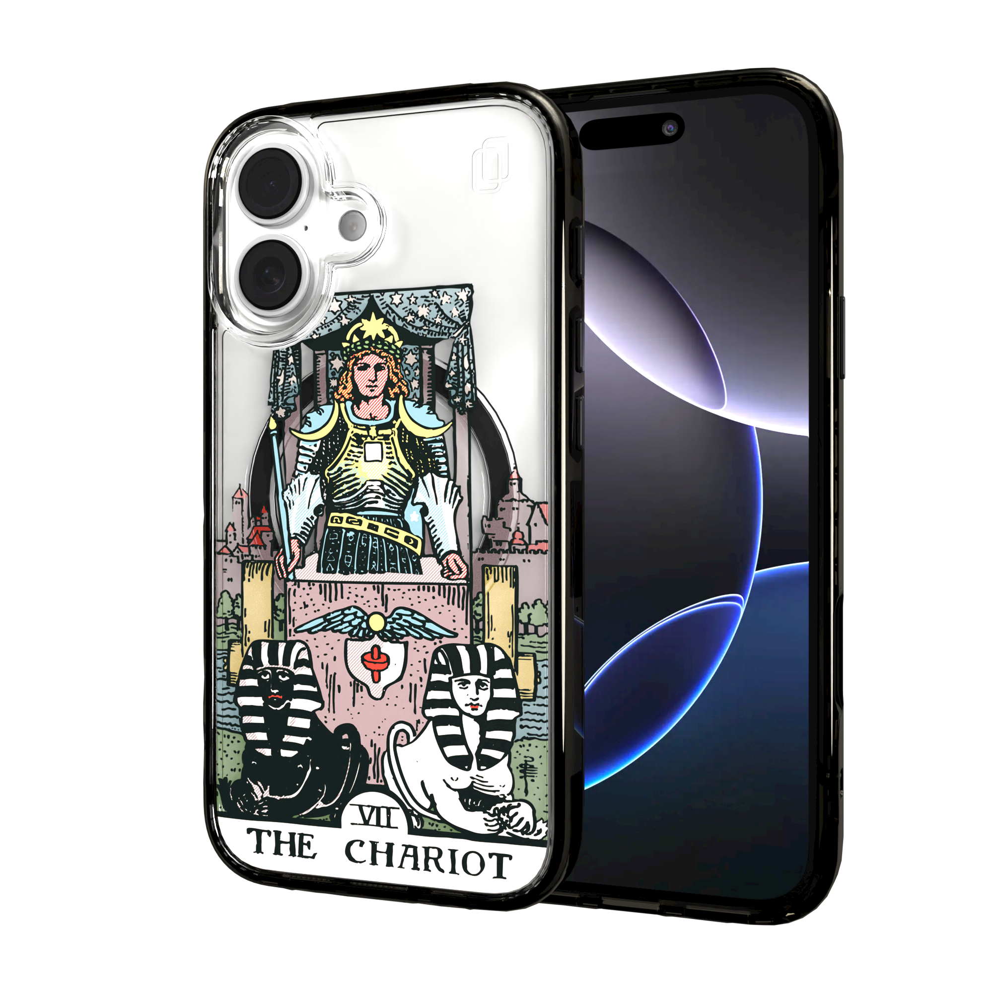 iPhone 16 Series | MagSafe | Tarot Collection | The Chariot The Chariot - Color / iPhone 16 / Black