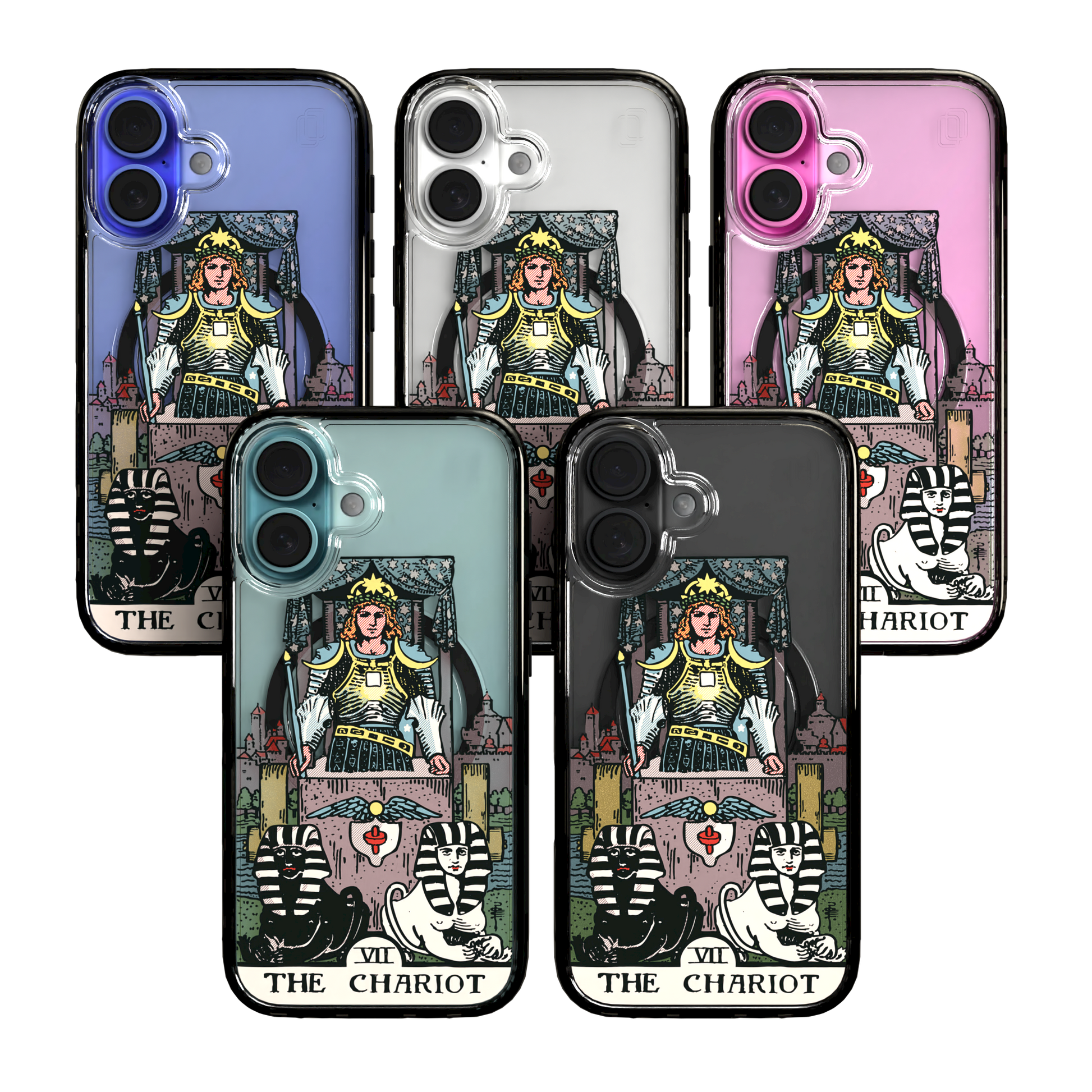 iPhone 16 Series | MagSafe | Tarot Collection | The Chariot The Chariot - Color / iPhone 16 / Black
