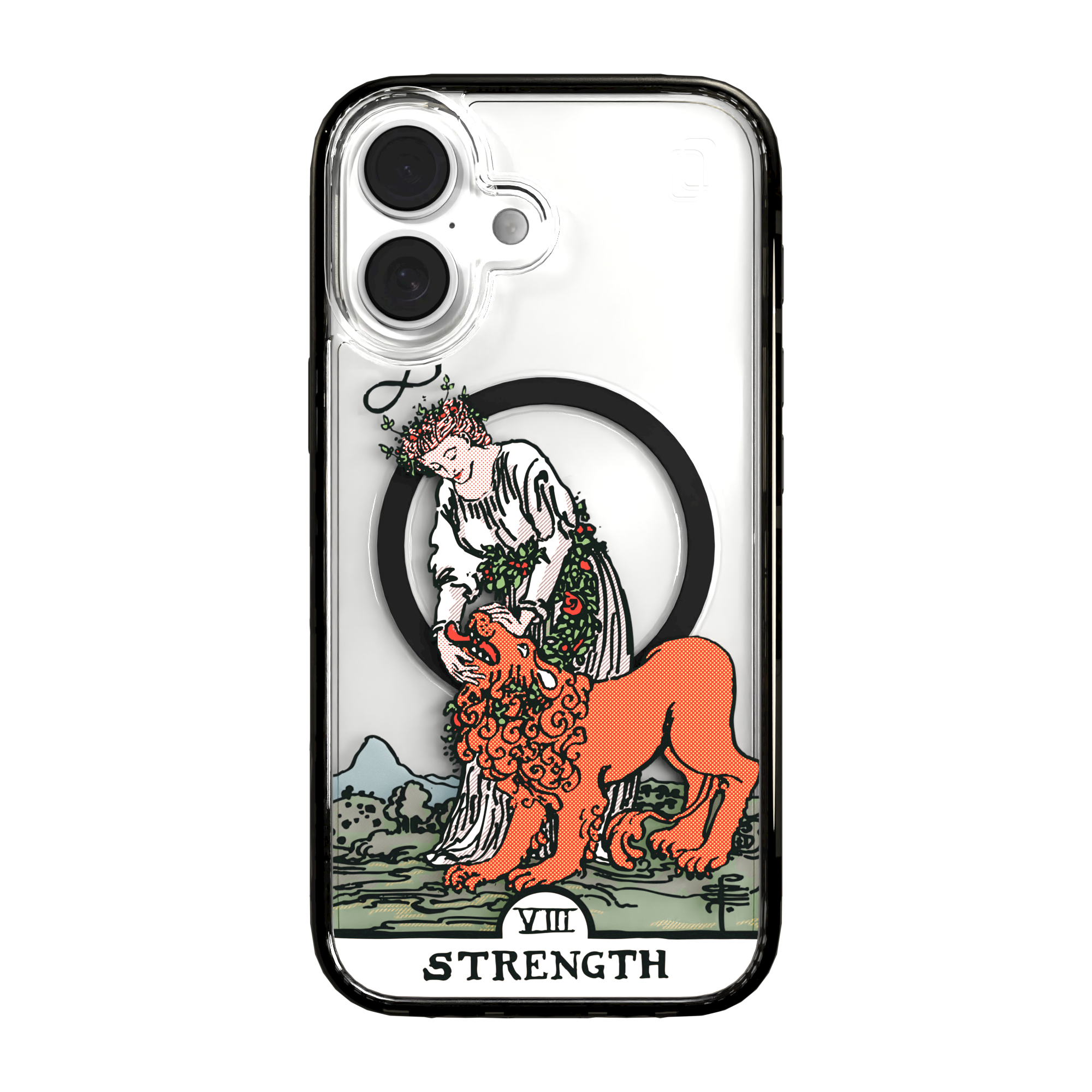iPhone 16 Series | MagSafe | Tarot Collection | Strength Strength - Color / iPhone 16 / Black