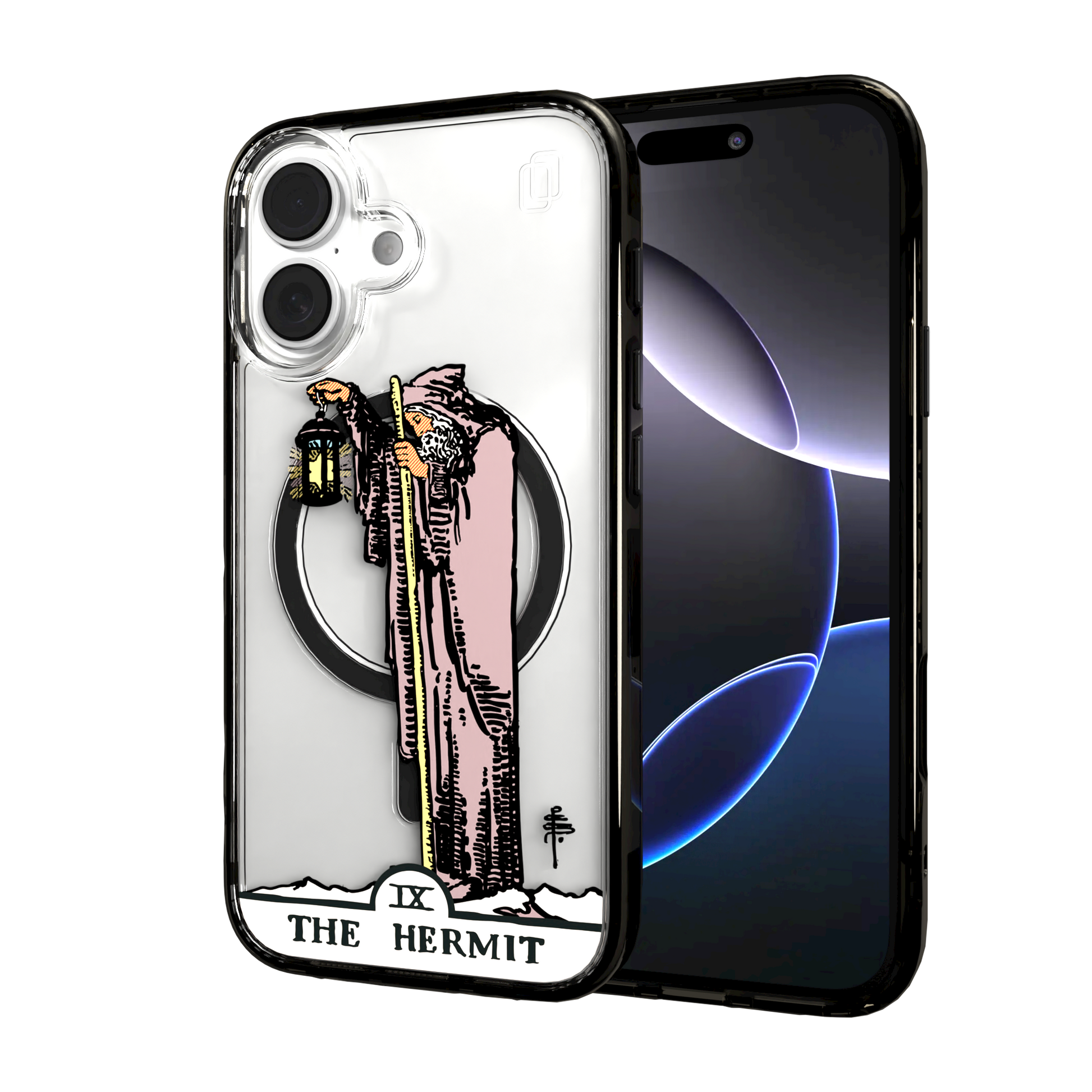 iPhone 16 Series | MagSafe | Tarot Collection | The Hermit The Hermit - Color / iPhone 16 / Black