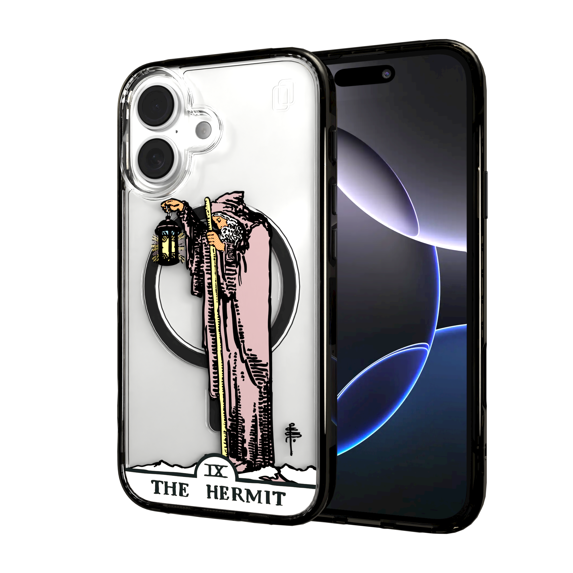 iPhone 16 Series | MagSafe | Tarot Collection | The Hermit The Hermit - Color / iPhone 16 / Black