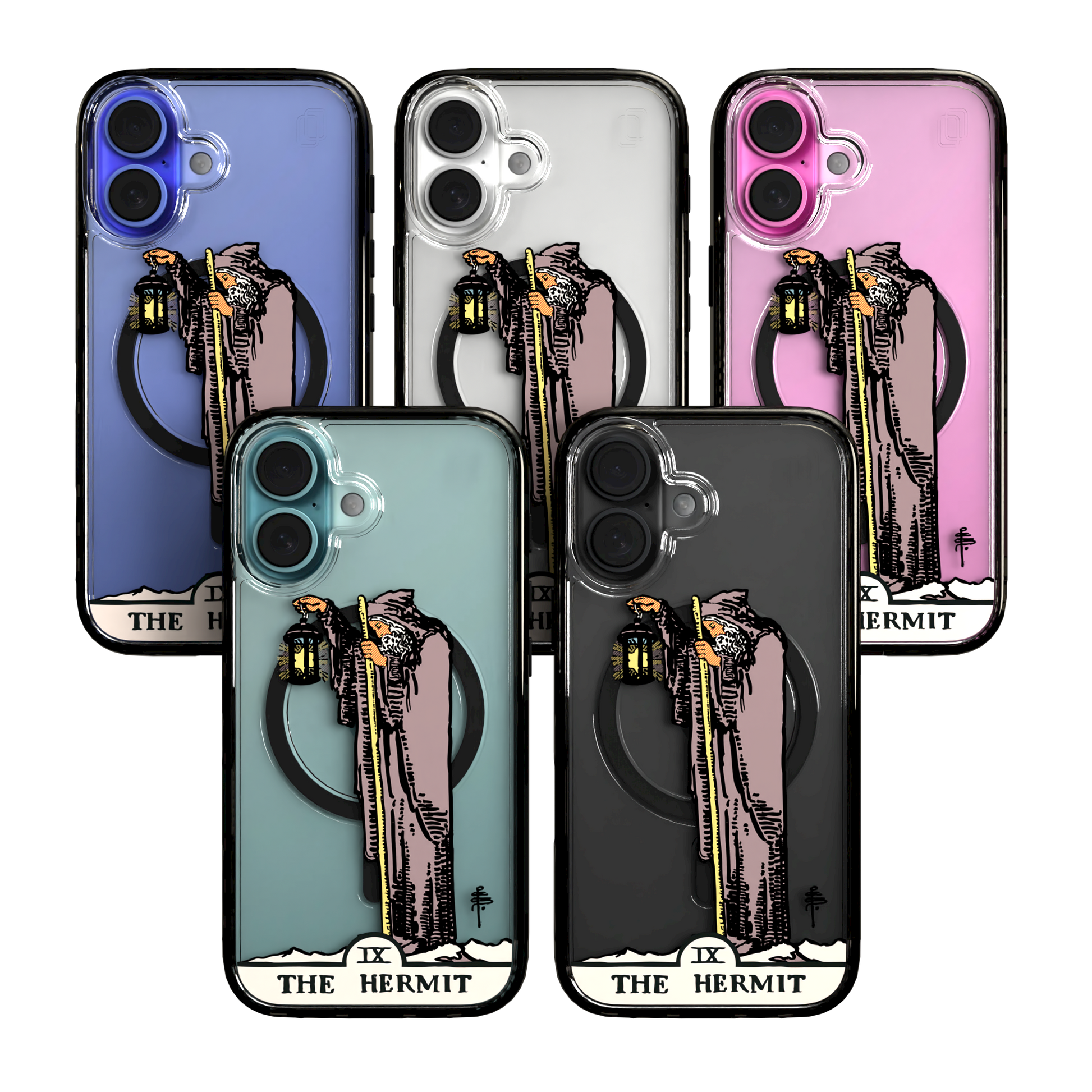 iPhone 16 Series | MagSafe | Tarot Collection | The Hermit The Hermit - Color / iPhone 16 / Black