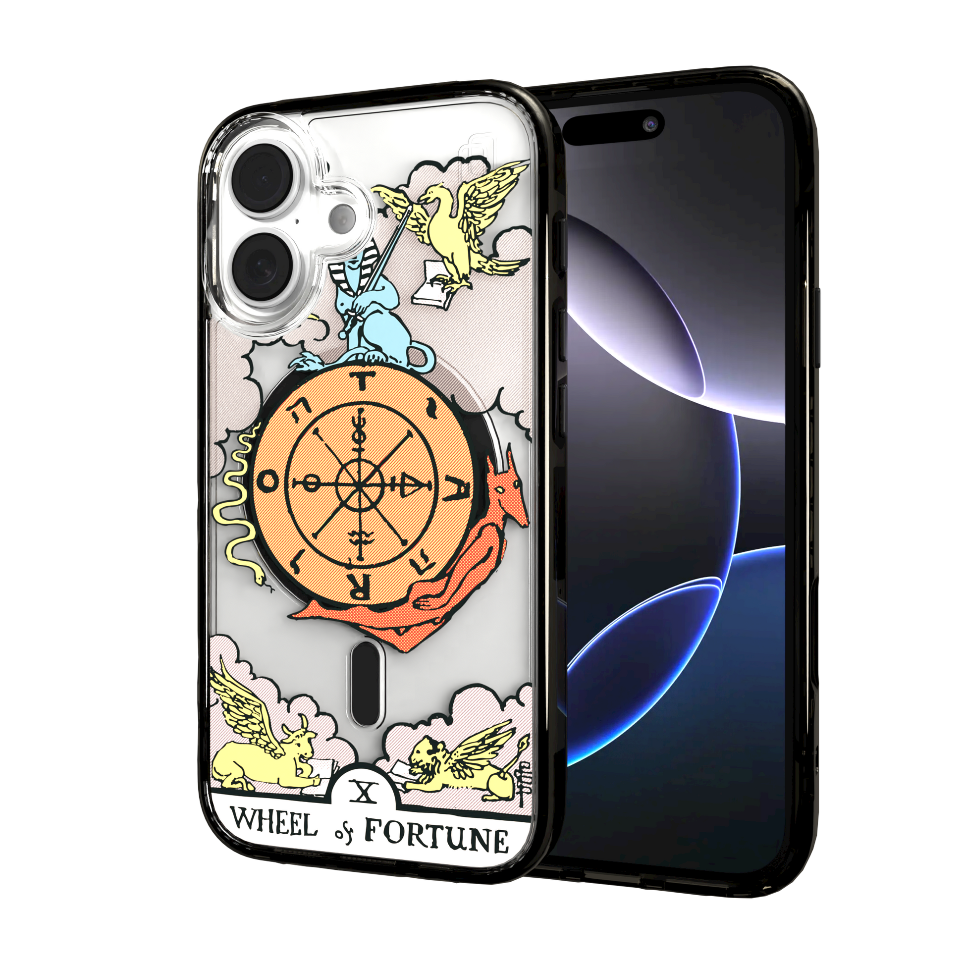 iPhone 16 Series | MagSafe | Tarot Collection | Wheel of Fortune Wheel of Fortune - Color / iPhone 16 / Black