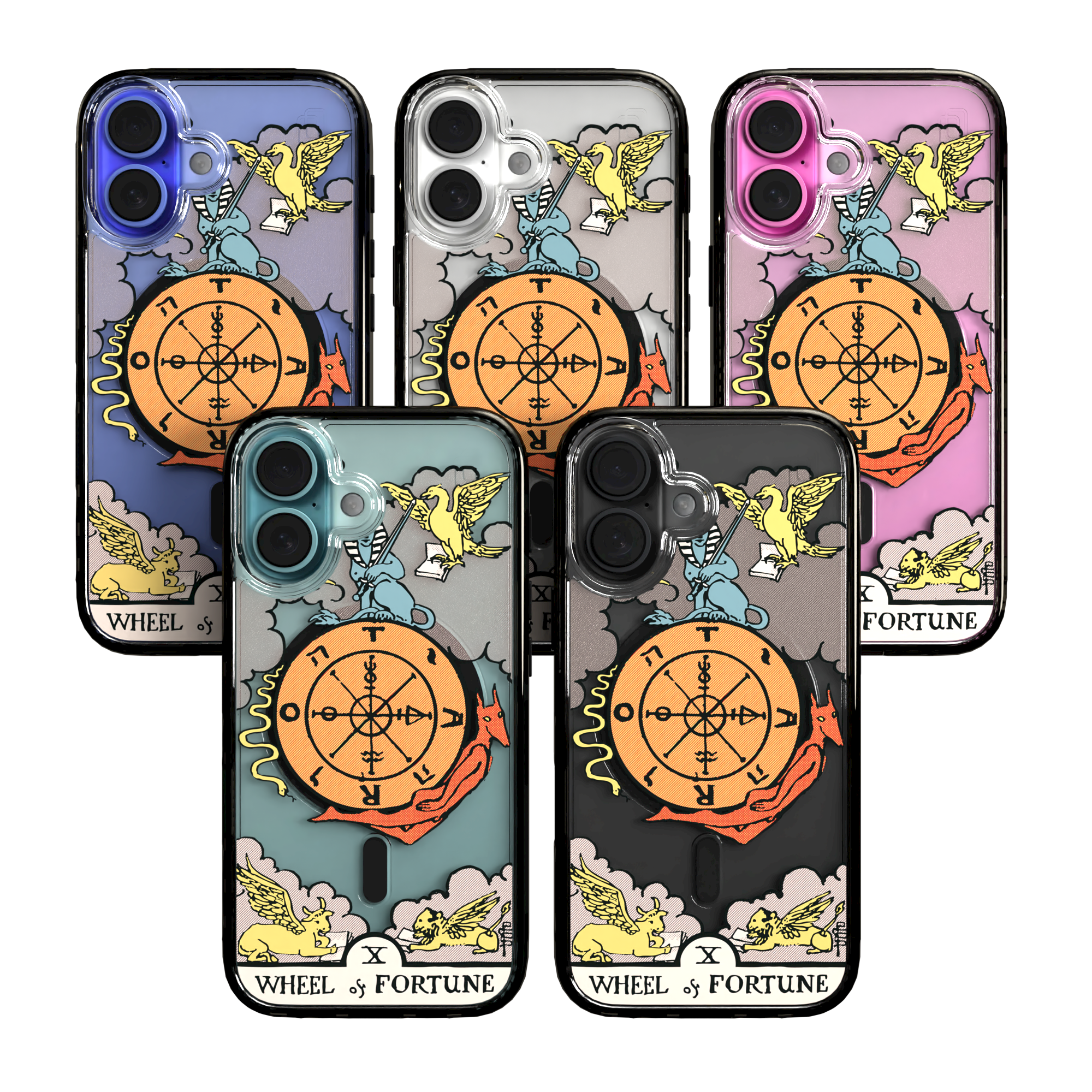 iPhone 16 Series | MagSafe | Tarot Collection | Wheel of Fortune Wheel of Fortune - Color / iPhone 16 / Black