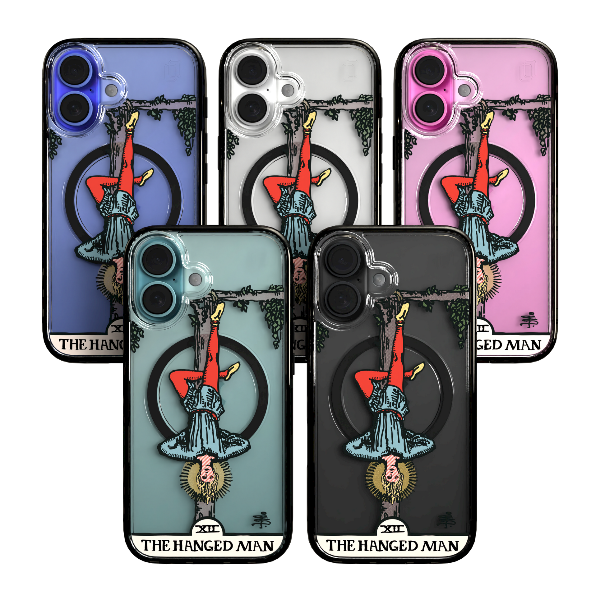 iPhone 16 Series | MagSafe | Tarot Collection | The Hanged Man The Hanged Man - Color / iPhone 16 / Black