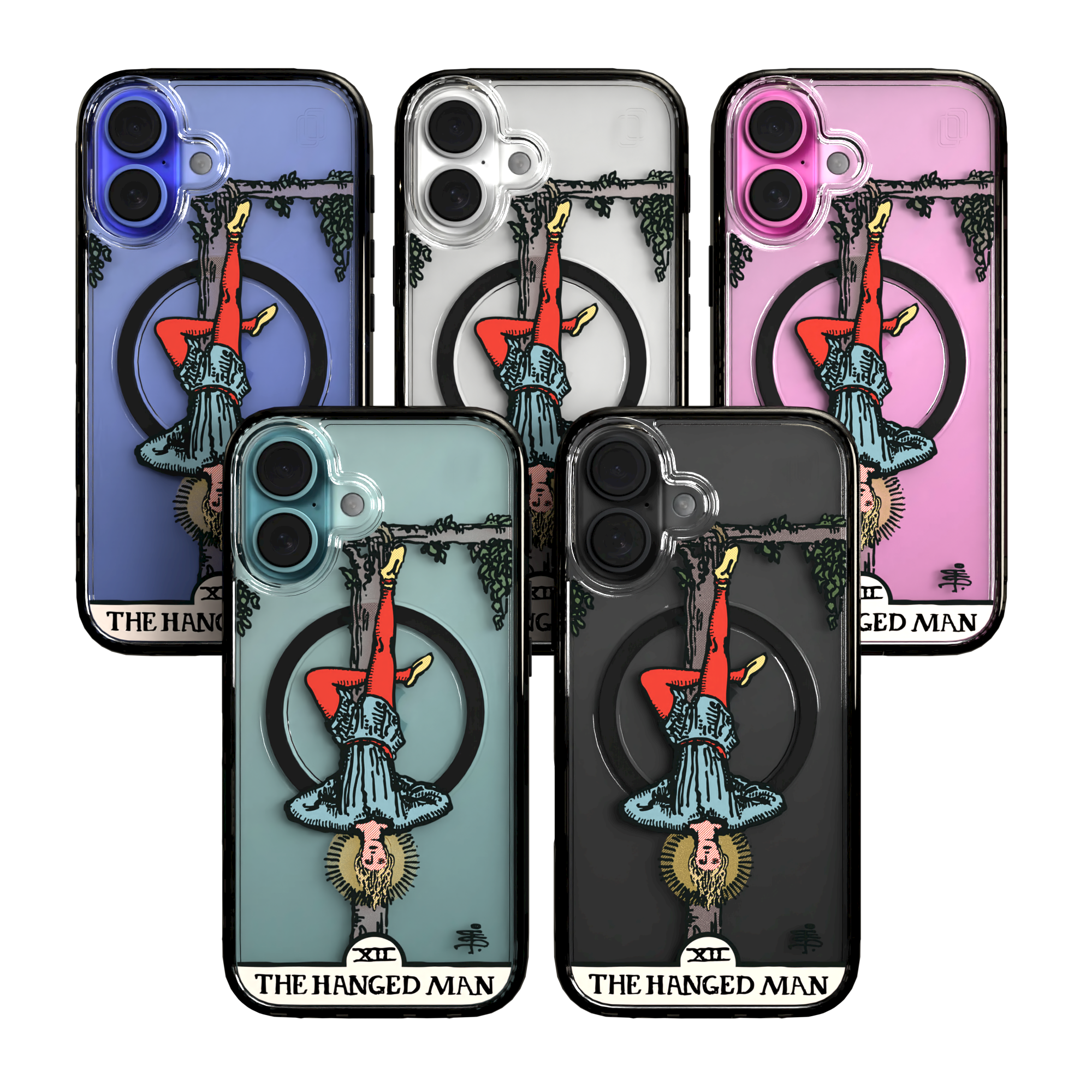 iPhone 16 Series | MagSafe | Tarot Collection | The Hanged Man The Hanged Man - Color / iPhone 16 / Black