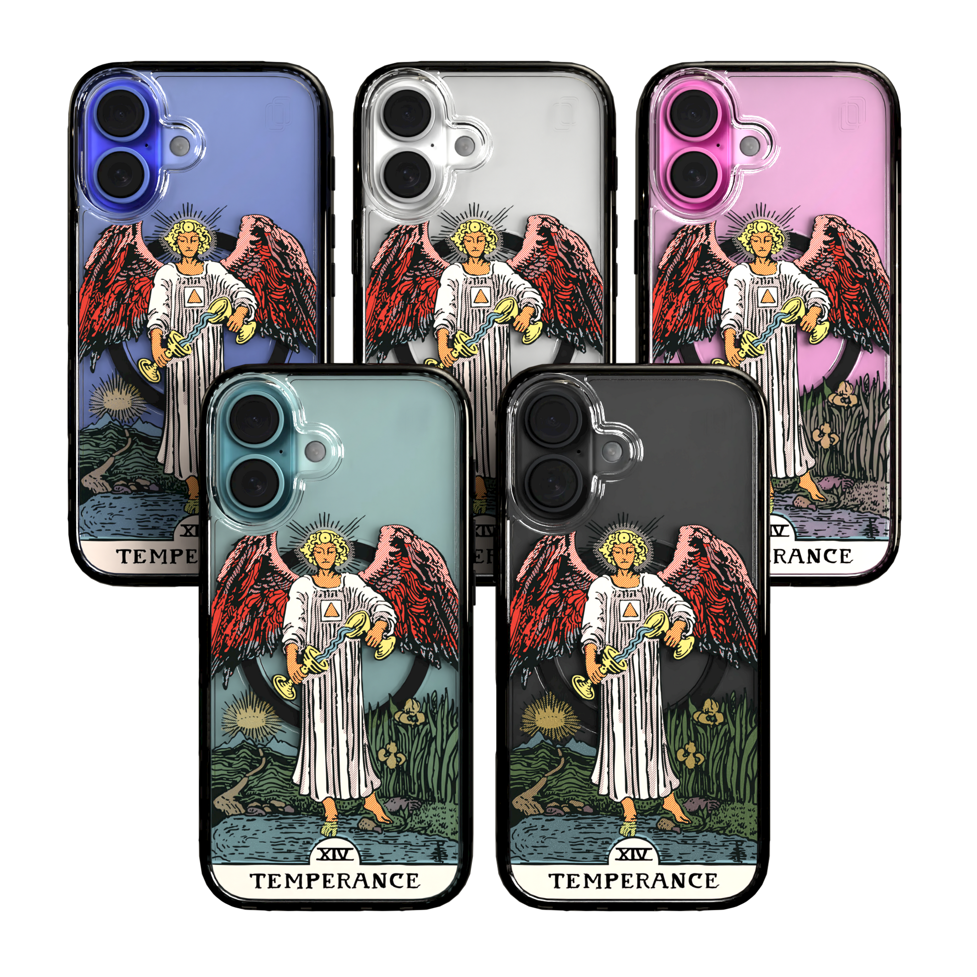 iPhone 16 Series | MagSafe | Tarot Collection | Temperance Temperance - Color / iPhone 16 / Black