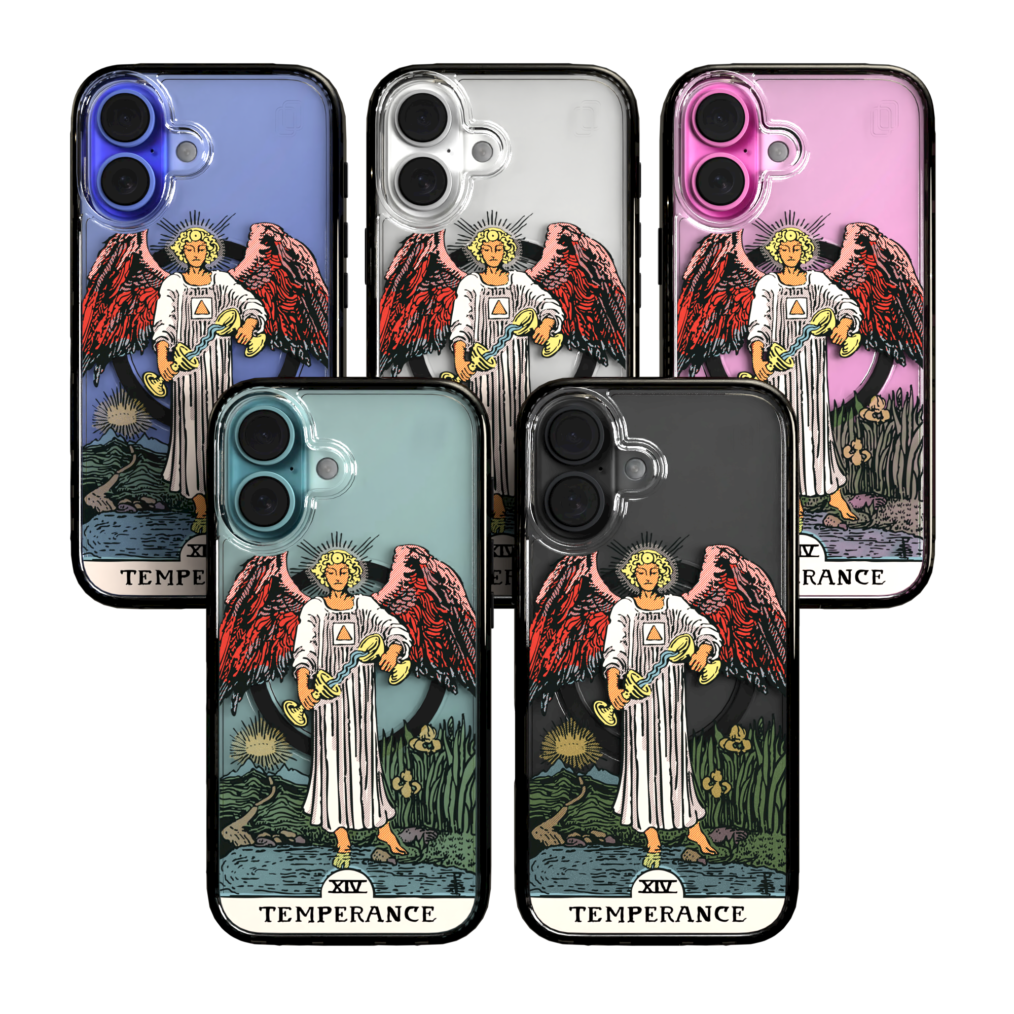 iPhone 16 Series | MagSafe | Tarot Collection | Temperance Temperance - Color / iPhone 16 / Black