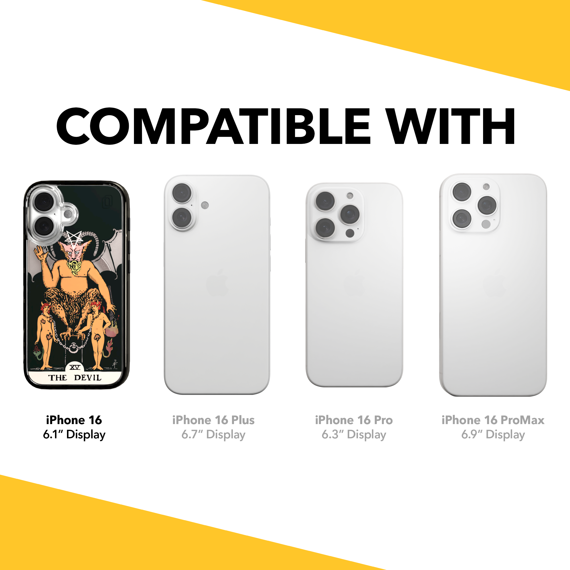 iPhone 16 Series | MagSafe | Tarot Collection | The Devil The Devil - Color / iPhone 16 / Black