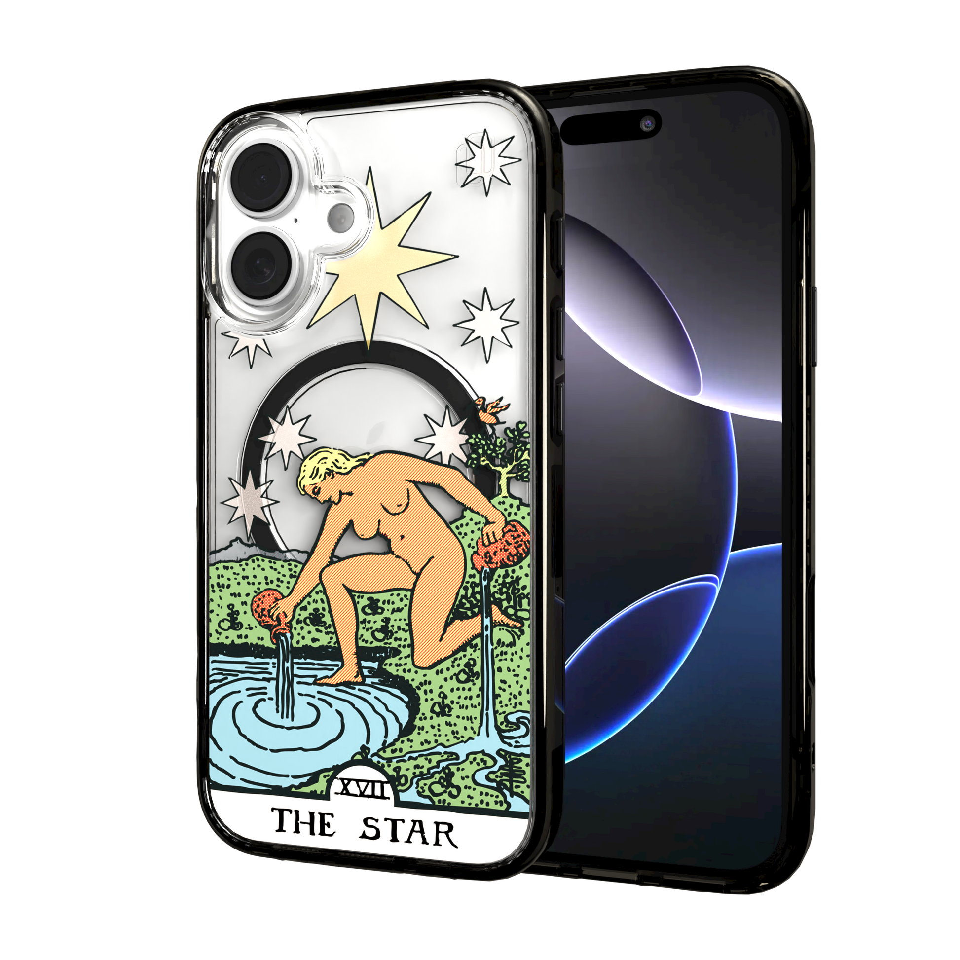 iPhone 16 Series | MagSafe | Tarot Collection | The Star The Star - Color / iPhone 16 / Black