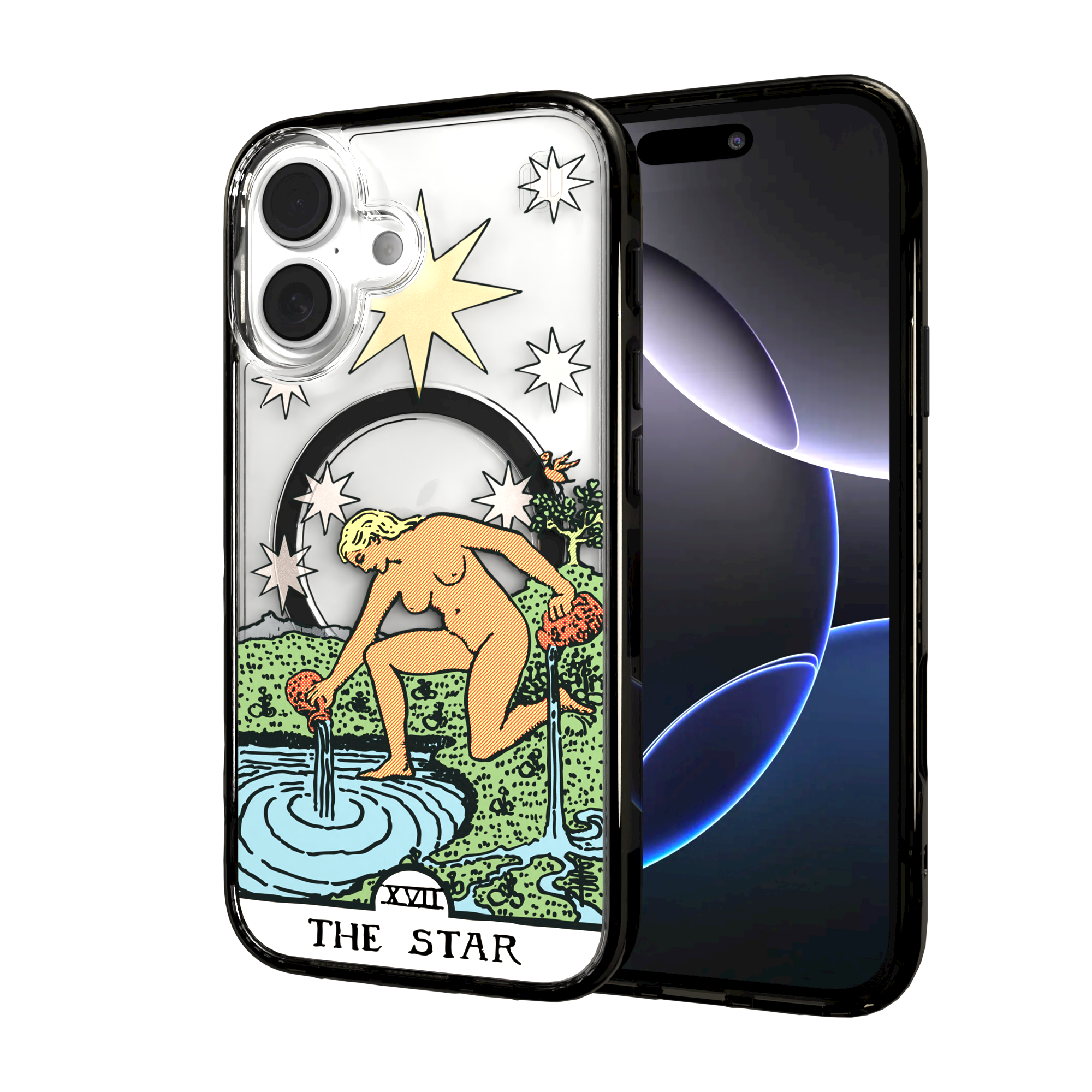 iPhone 16 Series | MagSafe | Tarot Collection | The Star The Star - Color / iPhone 16 / Black