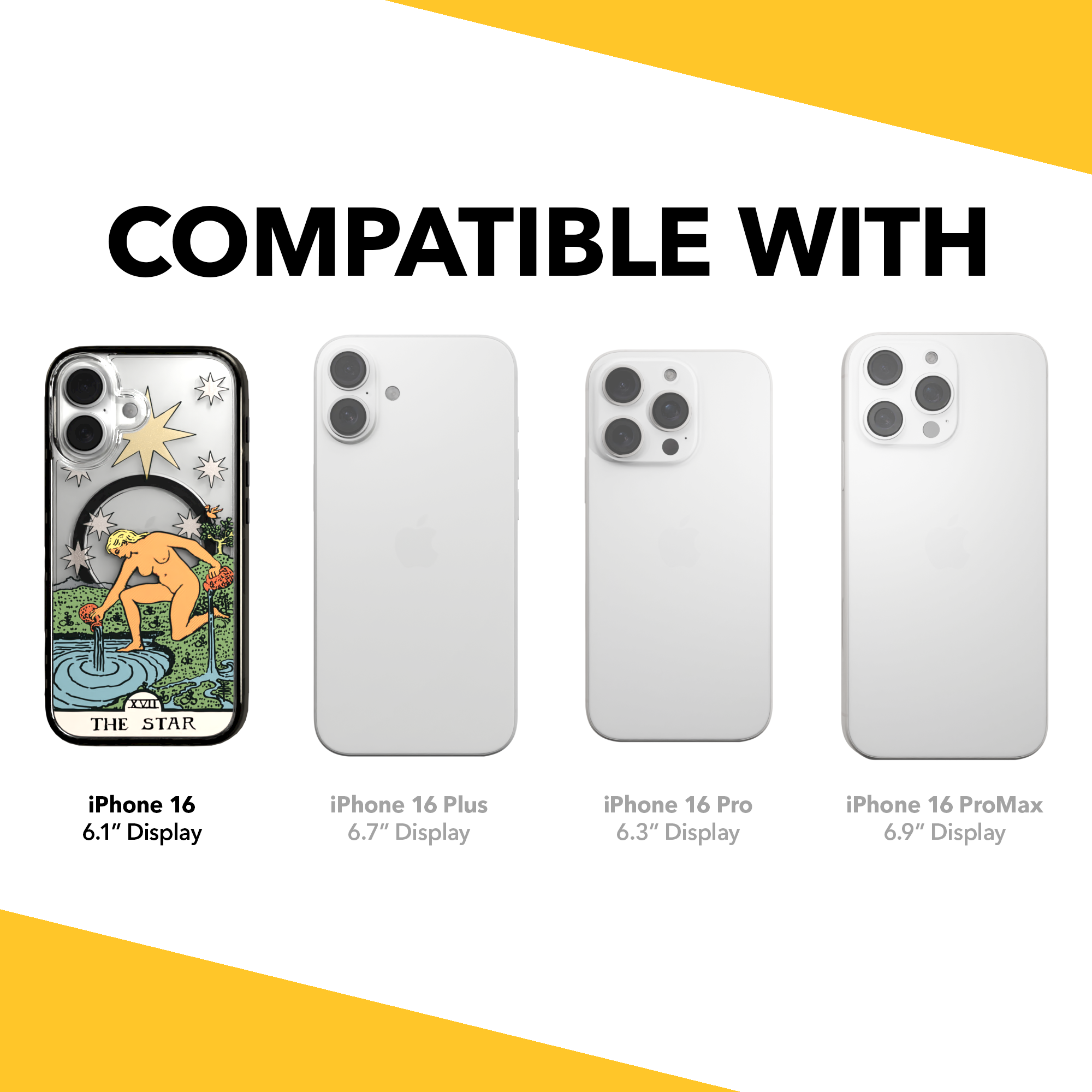 iPhone 16 Series | MagSafe | Tarot Collection | The Star The Star - Color / iPhone 16 / Black