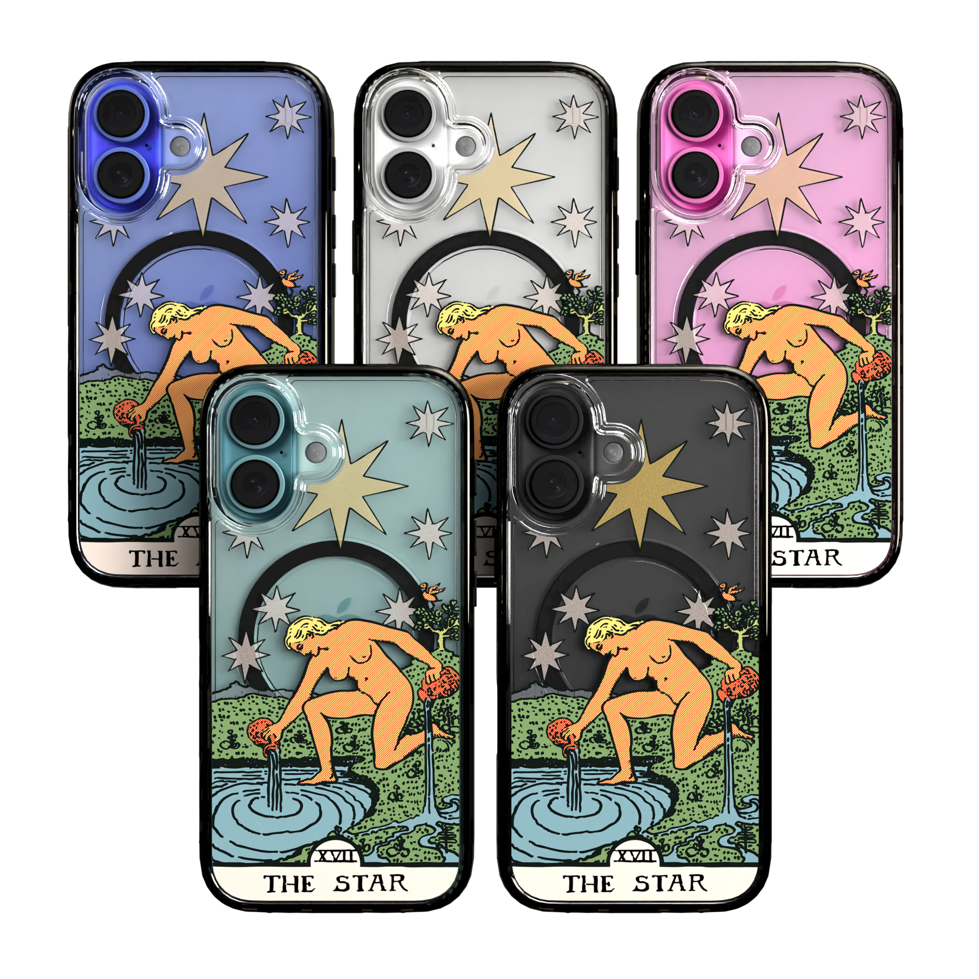 iPhone 16 Series | MagSafe | Tarot Collection | The Star The Star - Color / iPhone 16 / Black