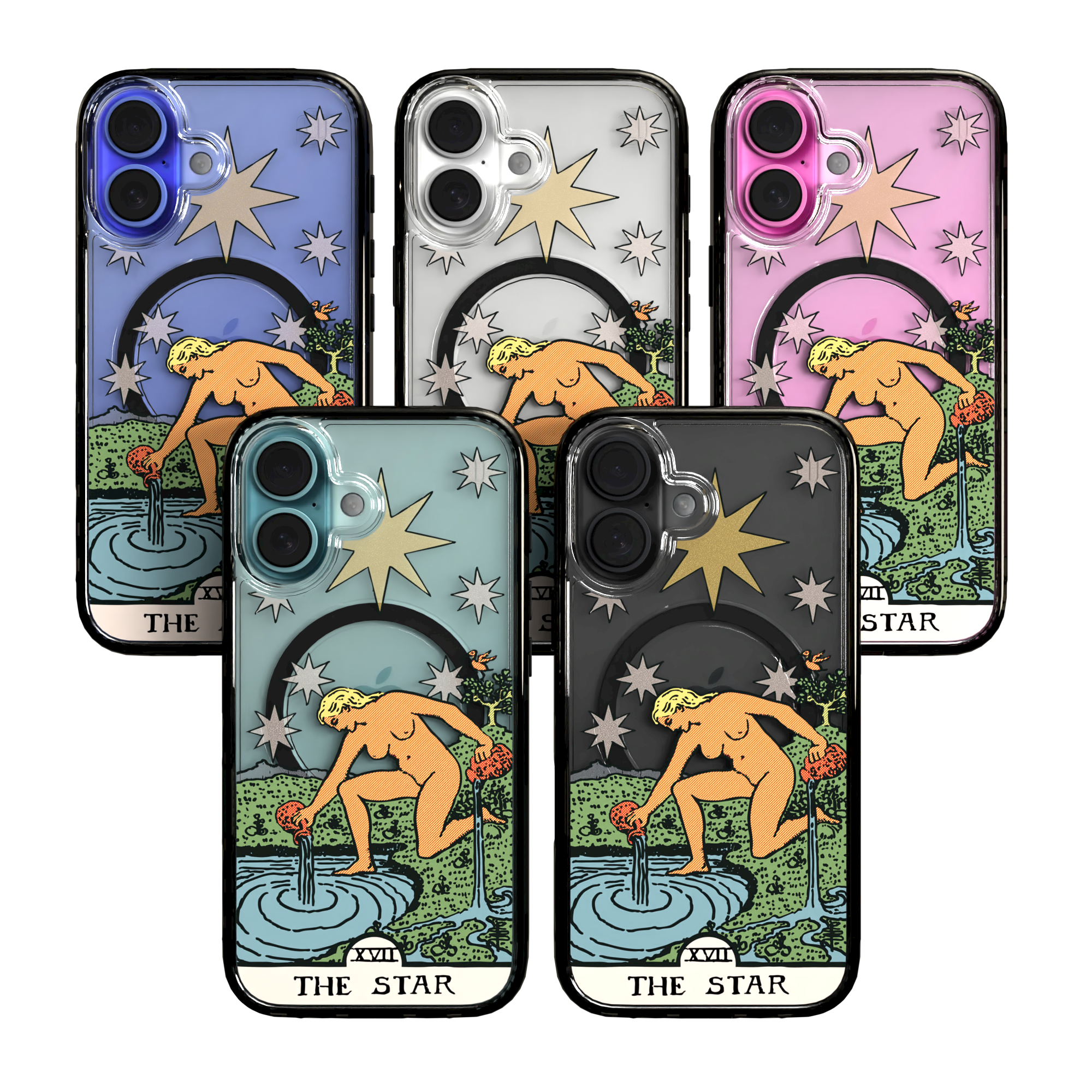 iPhone 16 Series | MagSafe | Tarot Collection | The Star The Star - Color / iPhone 16 / Black