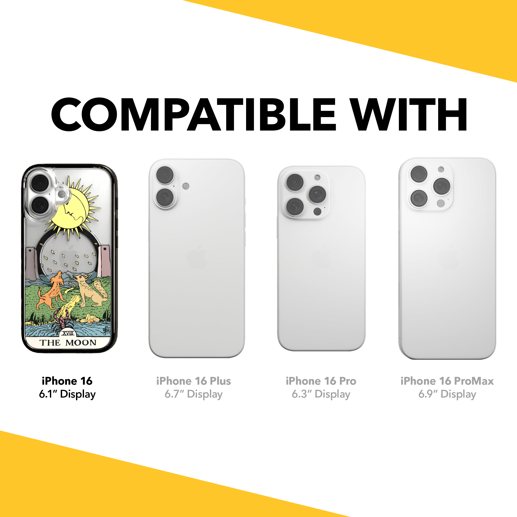 iPhone 16 Series | MagSafe | Tarot Collection | The Moon The Moon - Color / iPhone 16 / Black