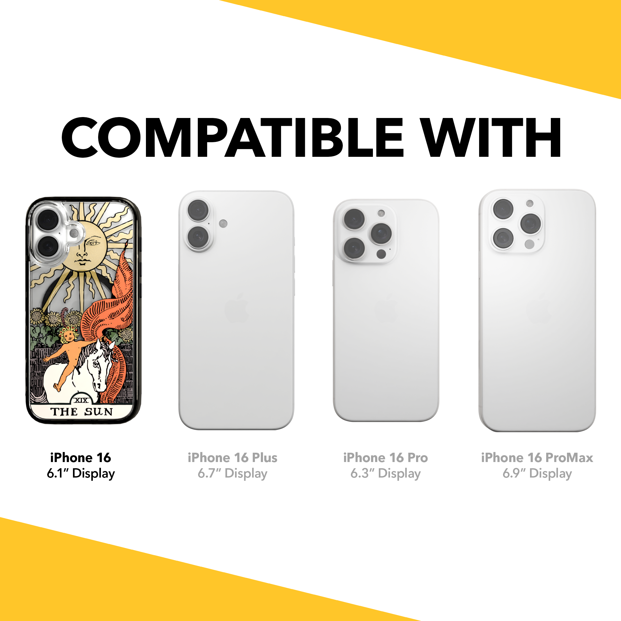 iPhone 16 Series | MagSafe | Tarot Collection | The Sun The Sun - Color / iPhone 16 / Black
