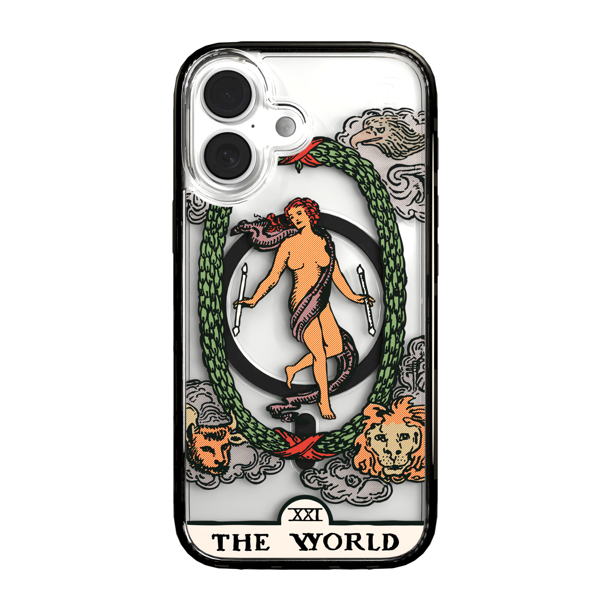 iPhone 16 Series | MagSafe | Tarot Collection | The World The World - Color / iPhone 16 / Black