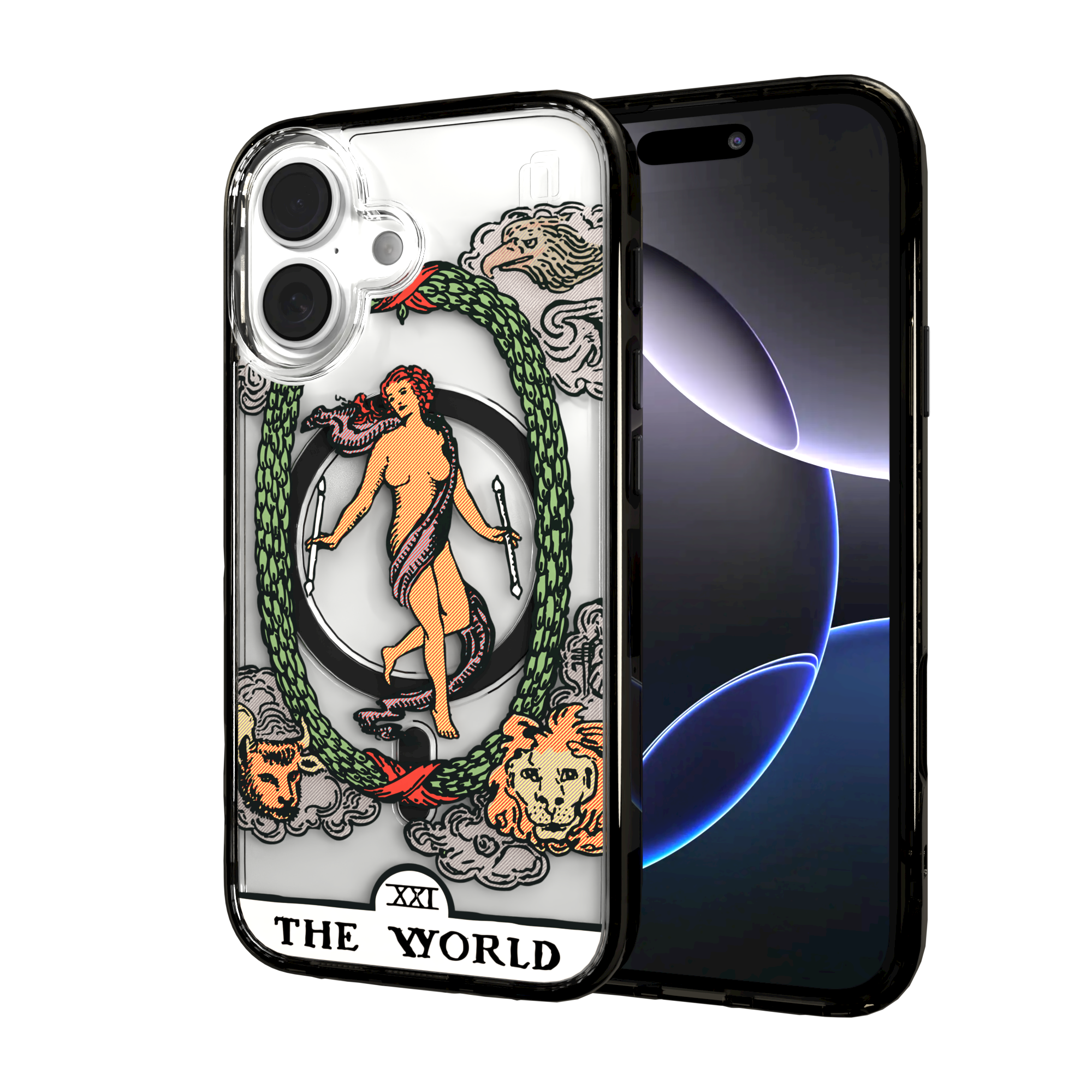 iPhone 16 Series | MagSafe | Tarot Collection | The World The World - Color / iPhone 16 / Black