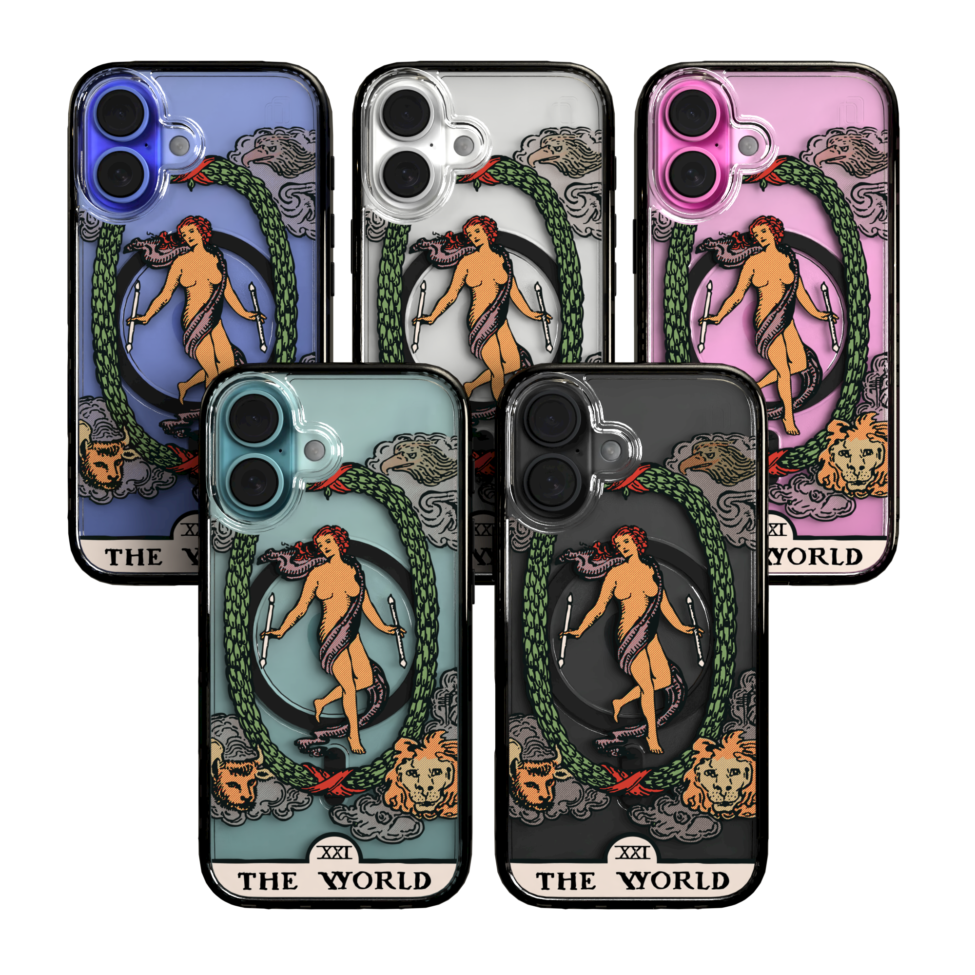 iPhone 16 Series | MagSafe | Tarot Collection | The World The World - Color / iPhone 16 / Black