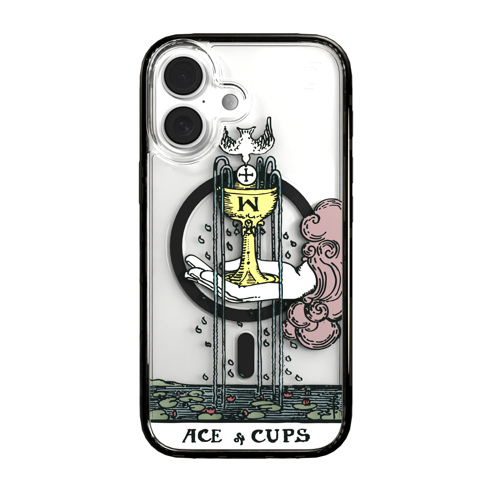 iPhone 16 Series | MagSafe | Tarot Collection | Ace of Cups Ace of Cups - Color / iPhone 16 / Black