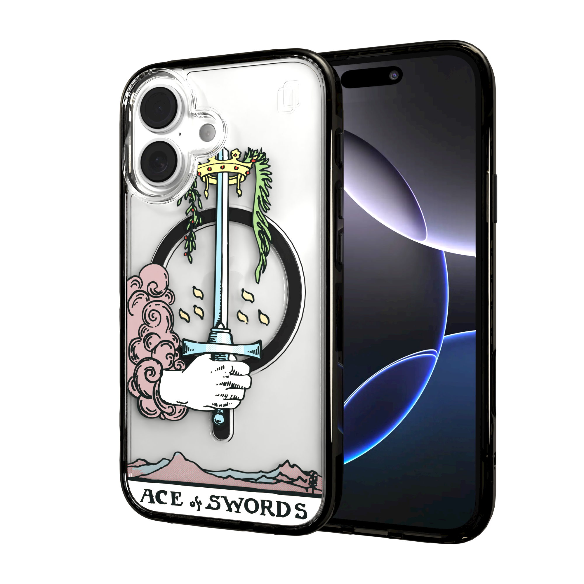 iPhone 16 Series | MagSafe | Tarot Collection | Ace of Swords Ace of Swords - Color / iPhone 16 / Black