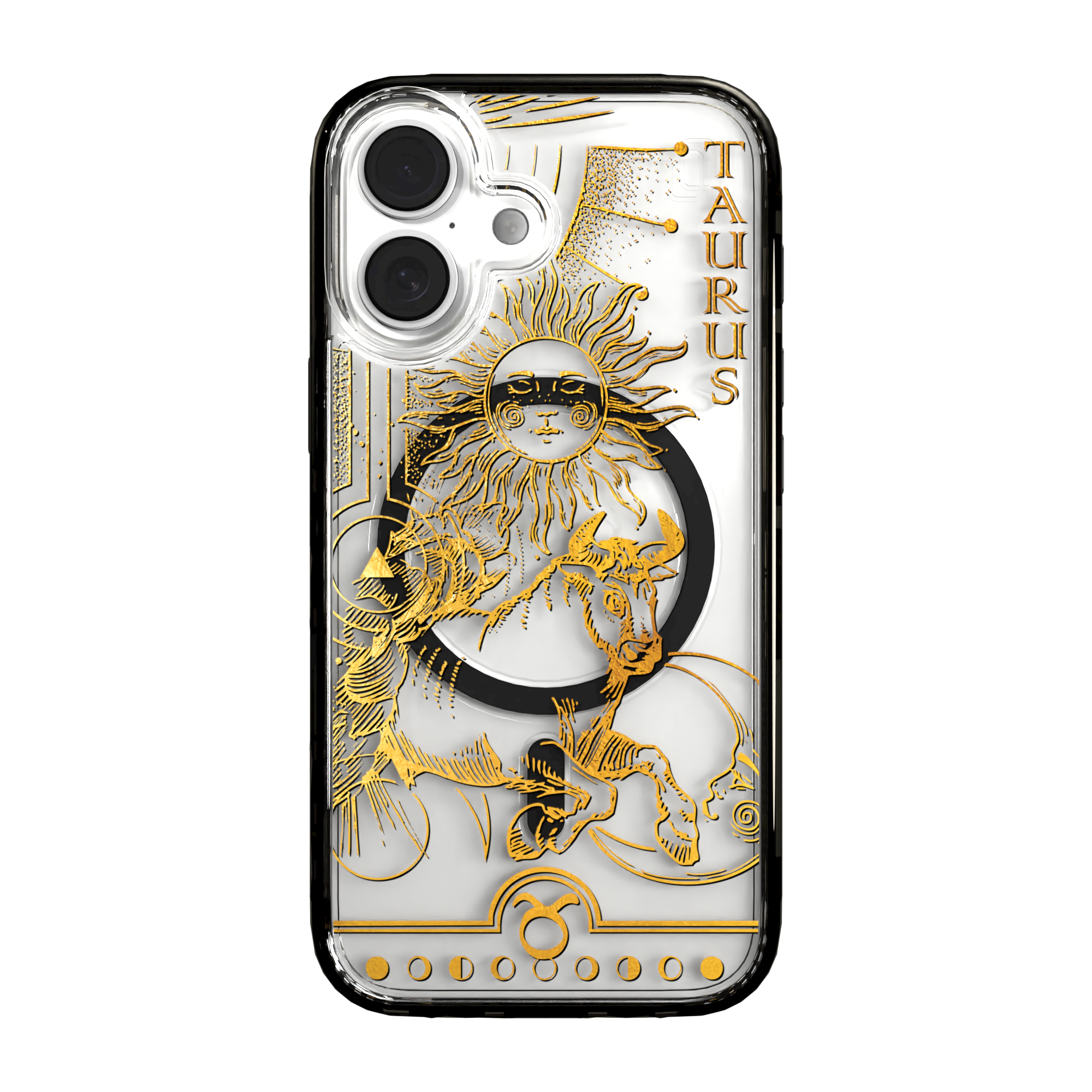 iPhone 16 Series | MagSafe | Zodiac Collection | Taurus Taurus Gold / iPhone 16 / Black