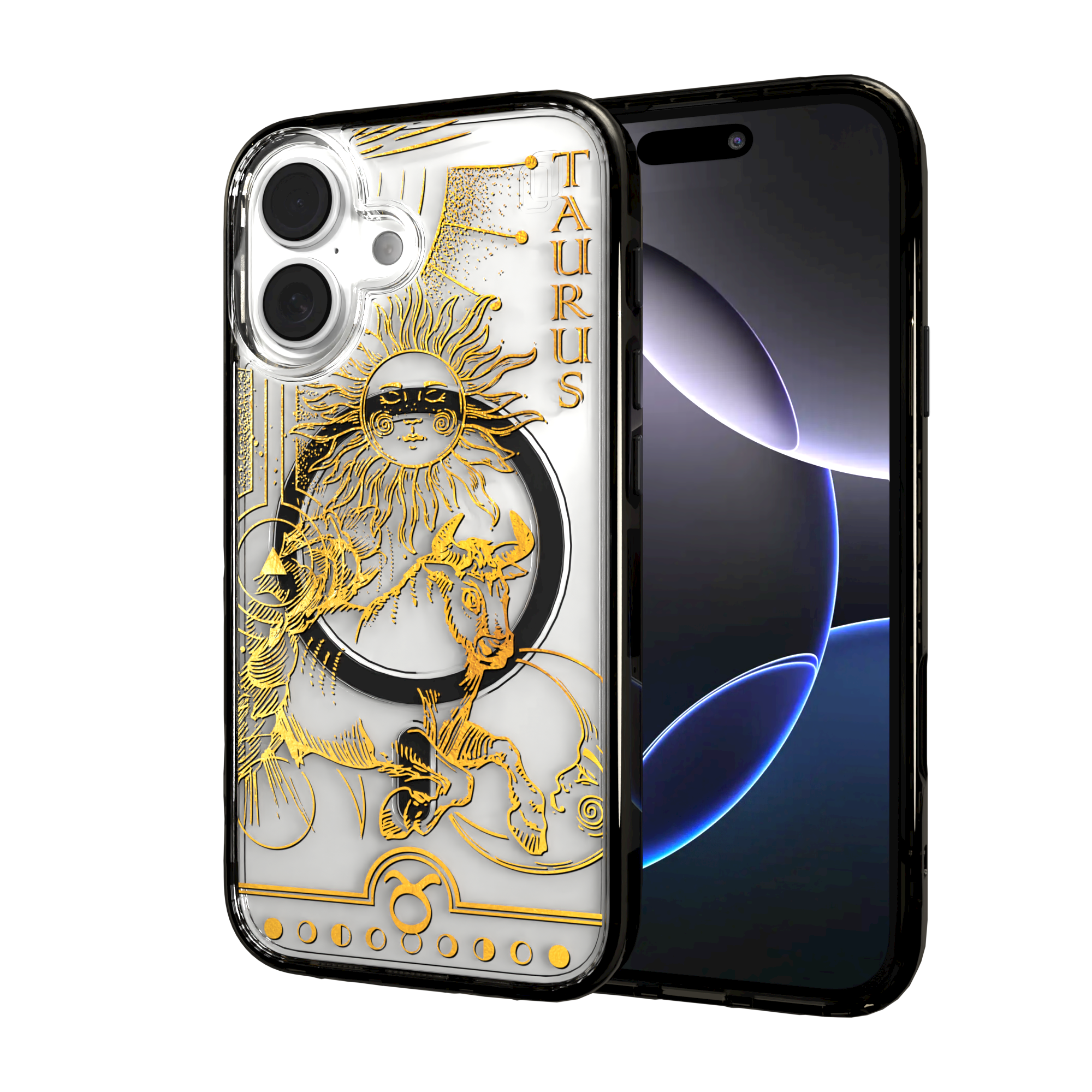 iPhone 16 Series | MagSafe | Zodiac Collection | Taurus Taurus Gold / iPhone 16 / Black