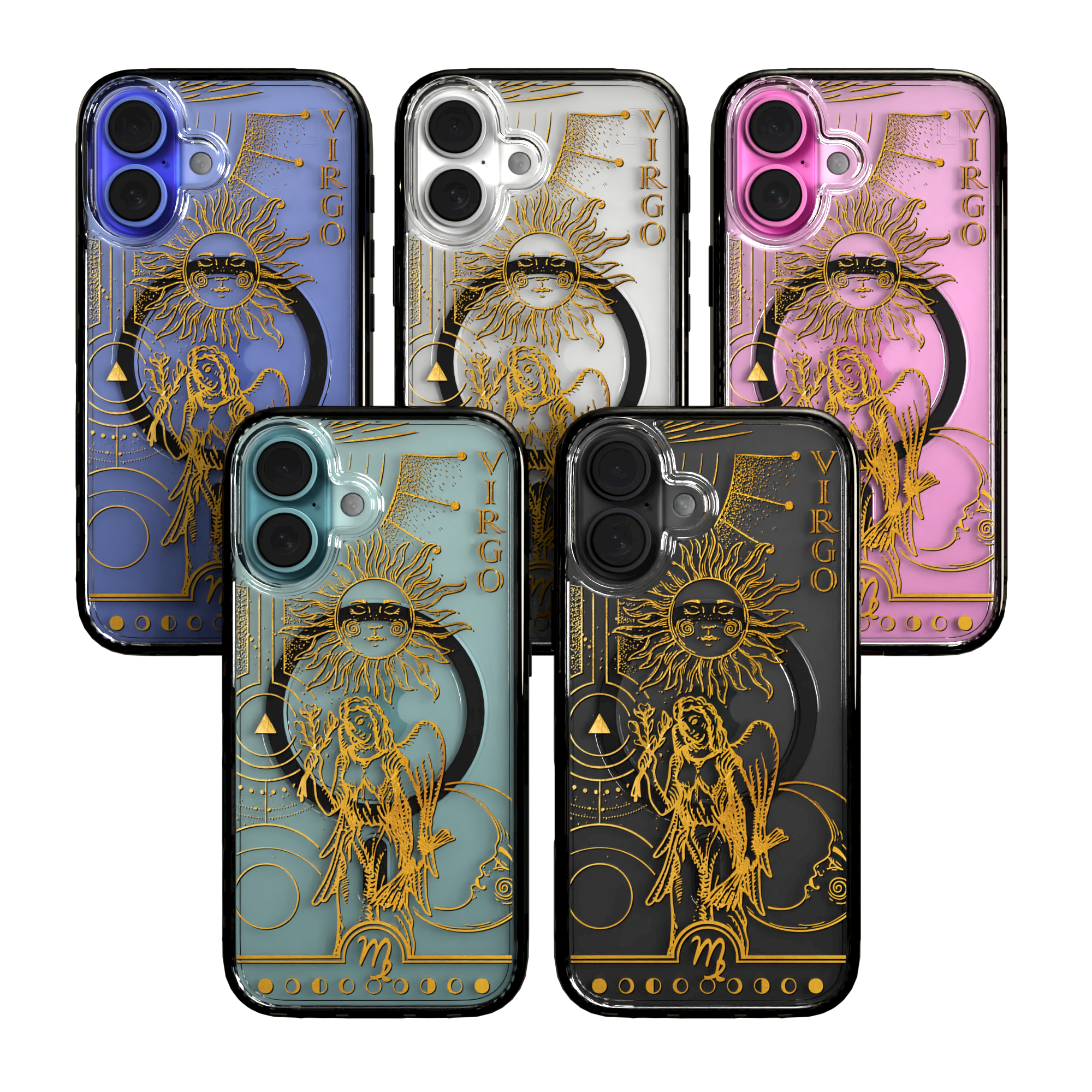 iPhone 16 Series | MagSafe | Zodiac Collection | Virgo Virgo Gold / iPhone 16 / Black
