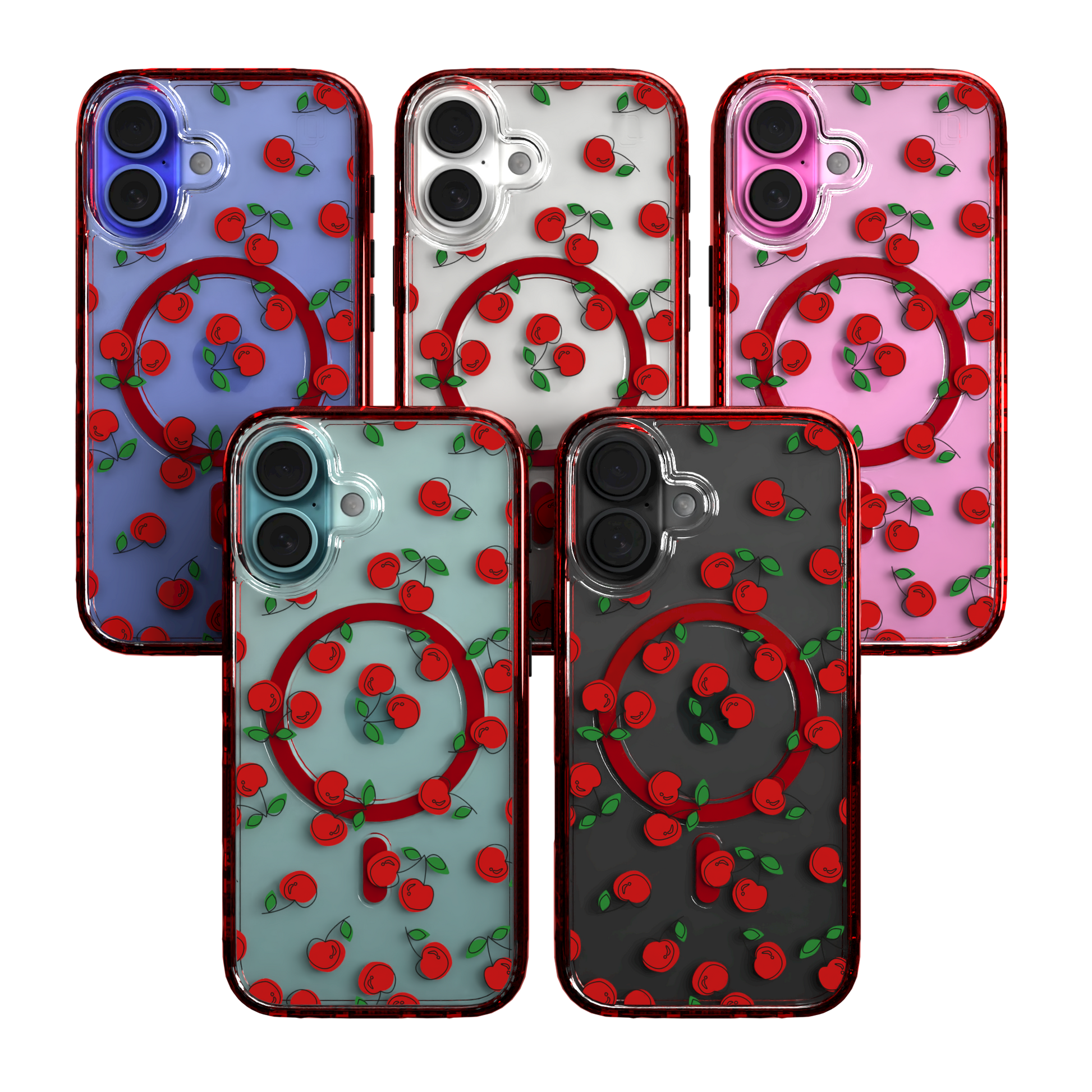 iPhone 16 Series | MagSafe | Fruit Bowl Collection | Bowl O' Cherries Bowl O' Cherries / iPhone 16 / Red