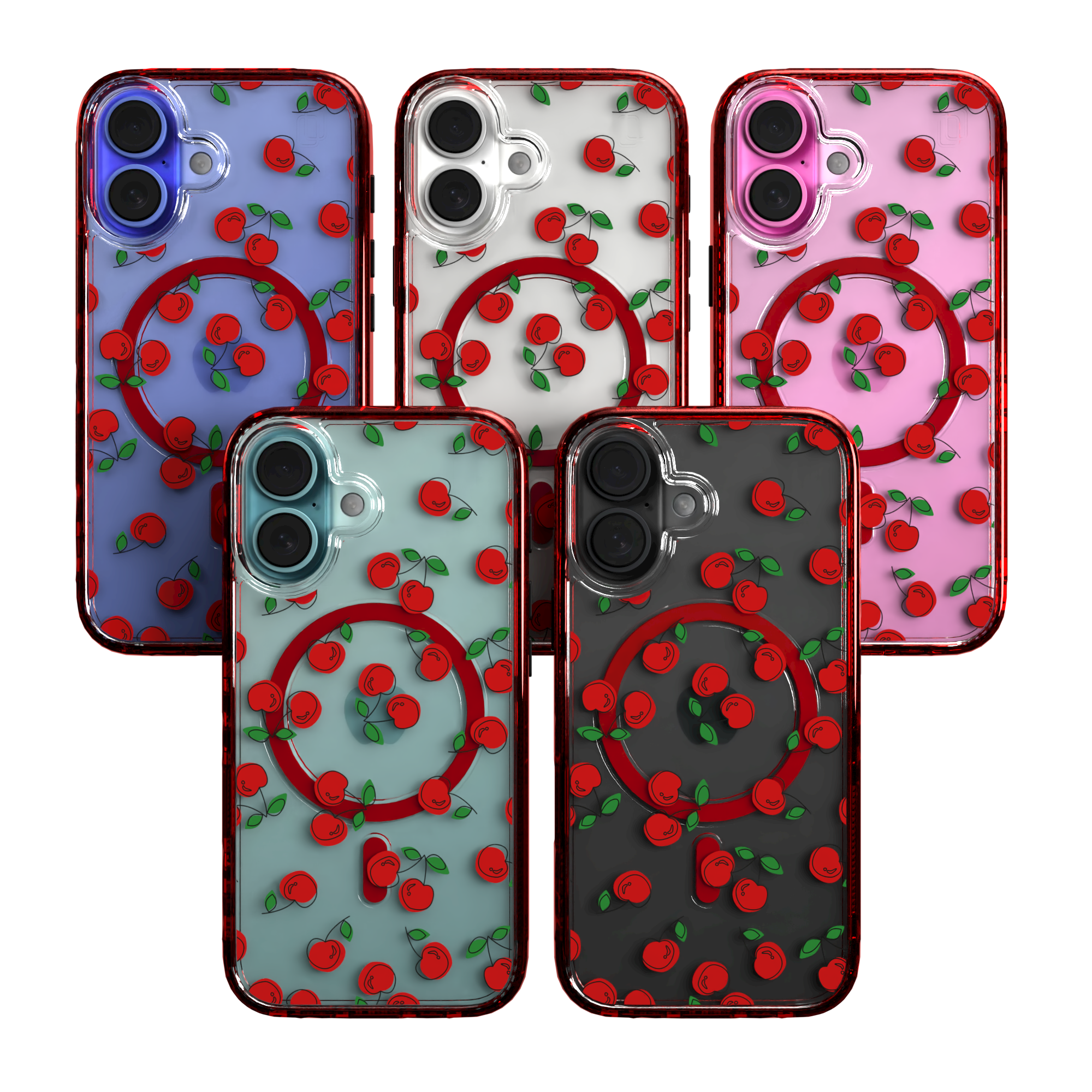 iPhone 16 Series | MagSafe | Fruit Bowl Collection | Bowl O' Cherries Bowl O' Cherries / iPhone 16 / Red