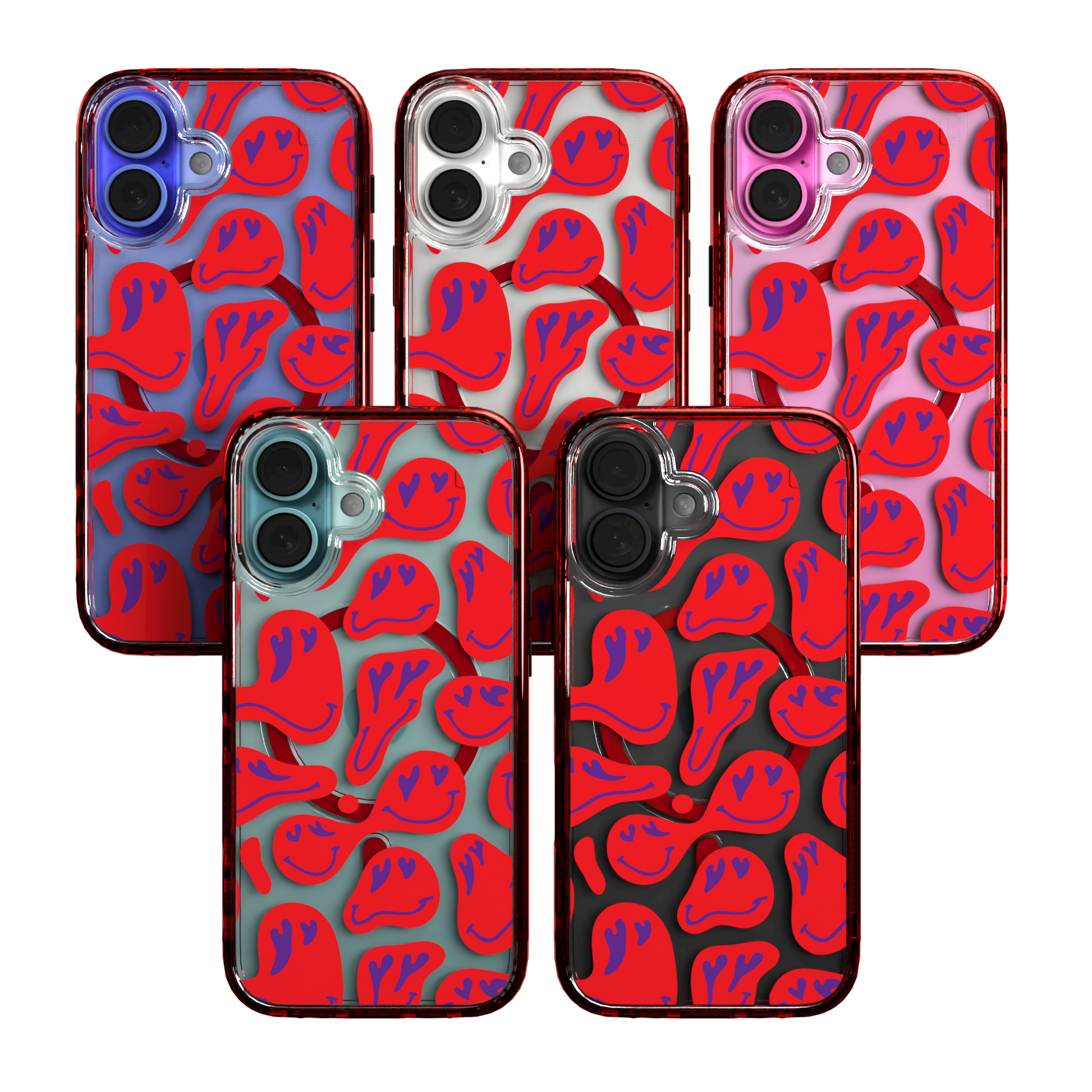 iPhone 16 Series | MagSafe | Heart Collection | Melting Bliss Heart Case Melting Bliss / iPhone 16 / Red