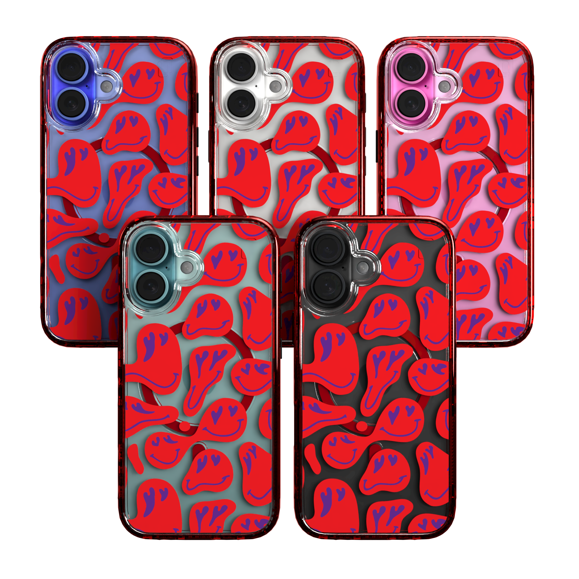iPhone 16 Series | MagSafe | Heart Collection | Melting Bliss Heart Case Melting Bliss / iPhone 16 / Red