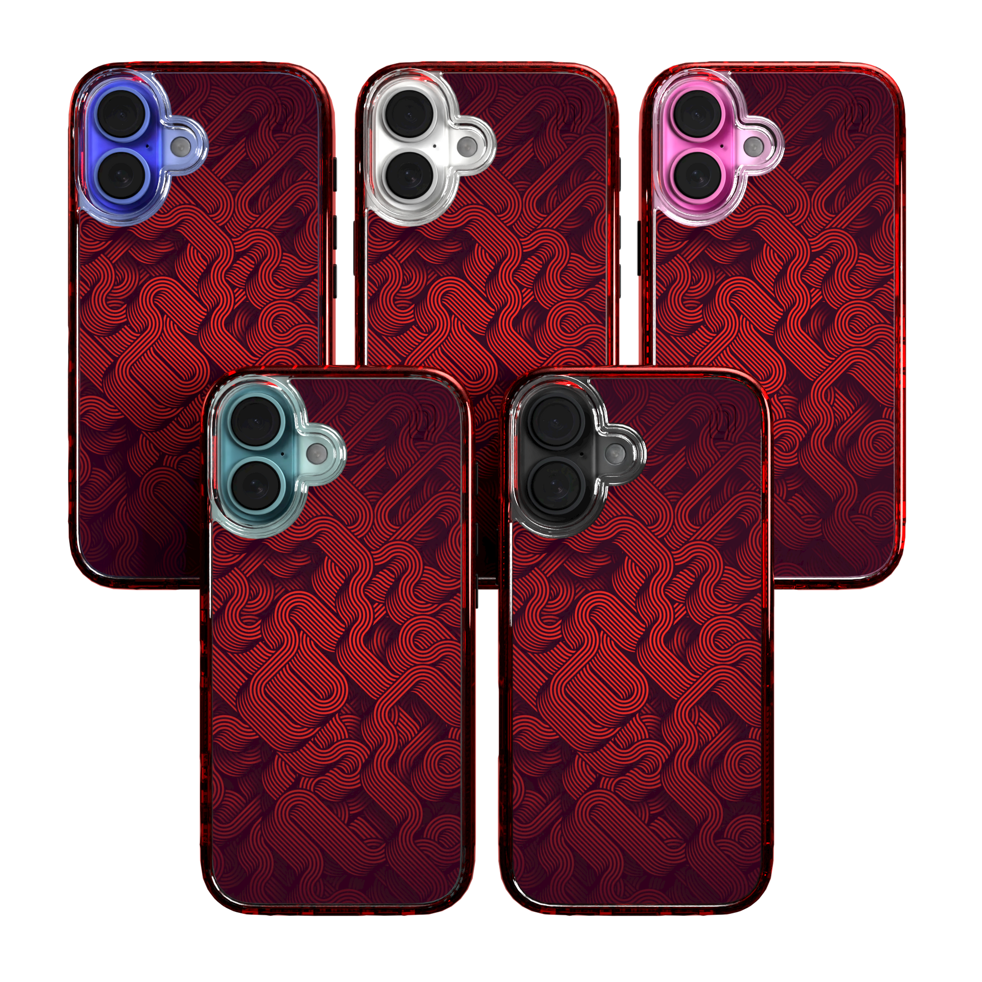 iPhone 16 Series | MagSafe | Monochromatic Case Designs | Red Dimensions Red Dimensions / iPhone 16 / Red