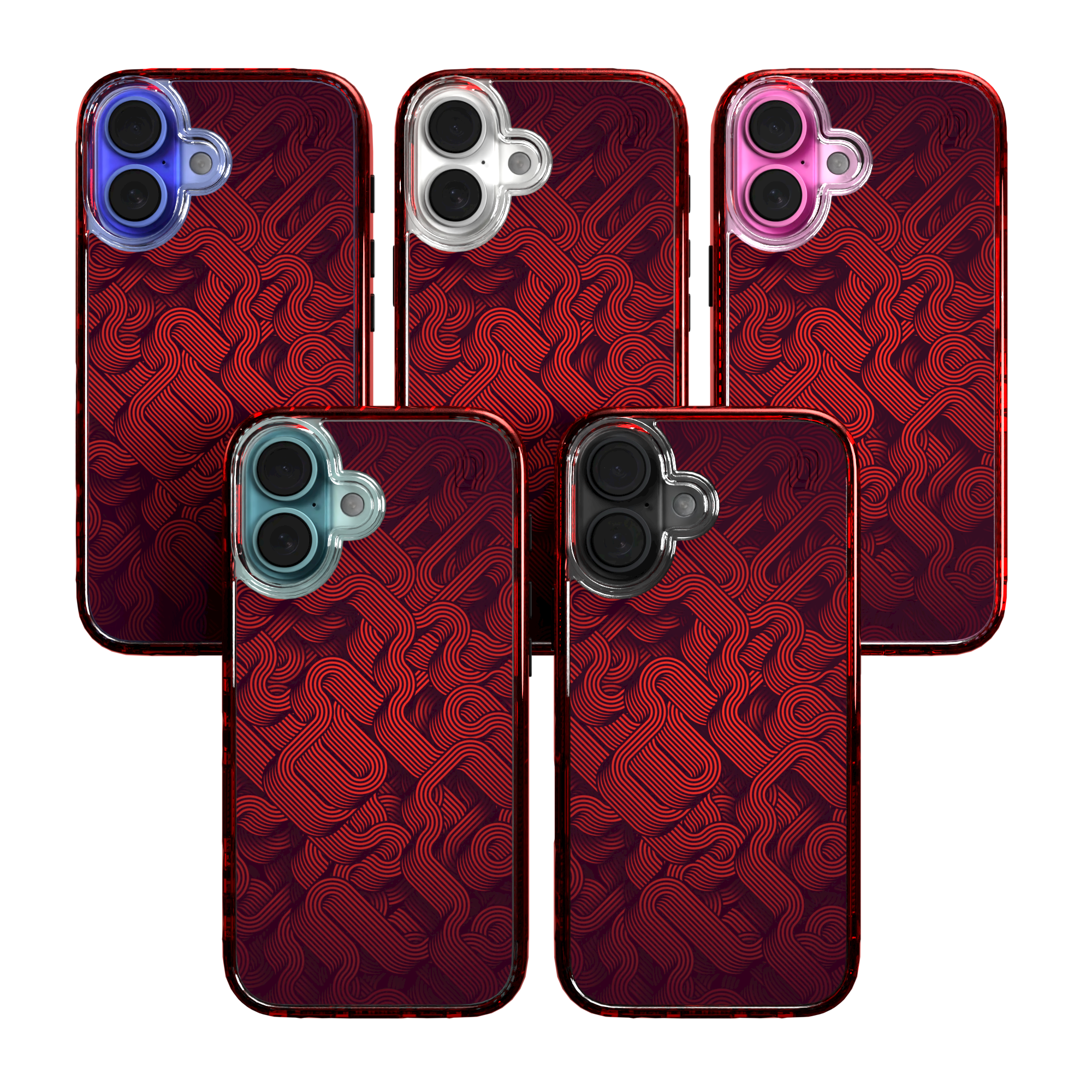 iPhone 16 Series | MagSafe | Monochromatic Case Designs | Red Dimensions Red Dimensions / iPhone 16 / Red