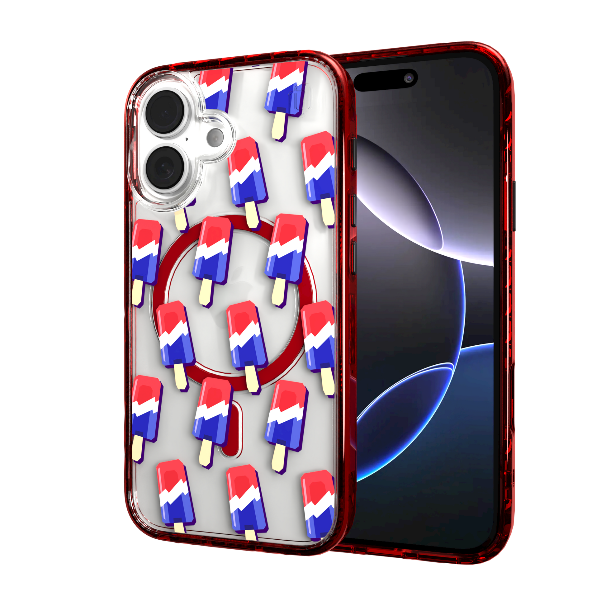 iPhone 16 Series | MagSafe | Summer Vibes Case Collection | Patriot Popsicle Patriot Popsicle / iPhone 16 / Red