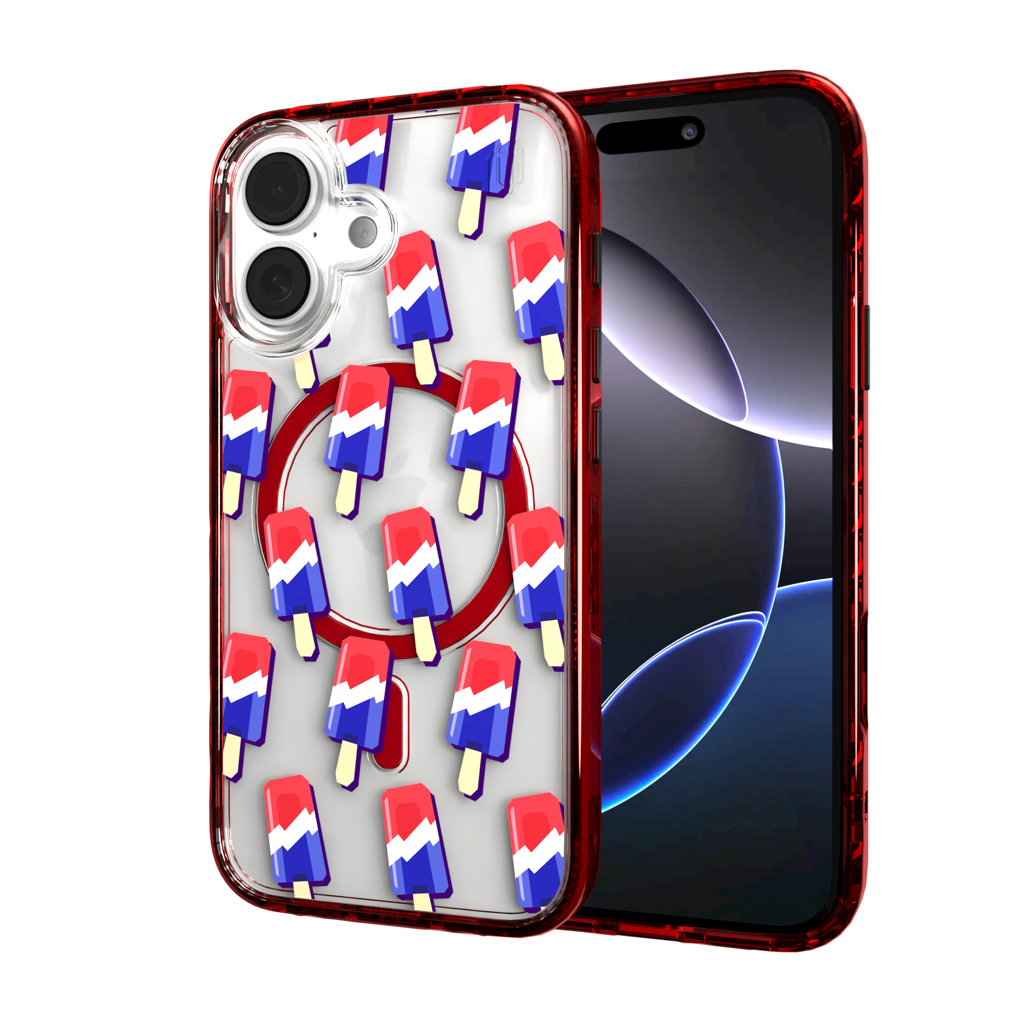 iPhone 16 Series | MagSafe | Summer Vibes Case Collection | Patriot Popsicle Patriot Popsicle / iPhone 16 / Red