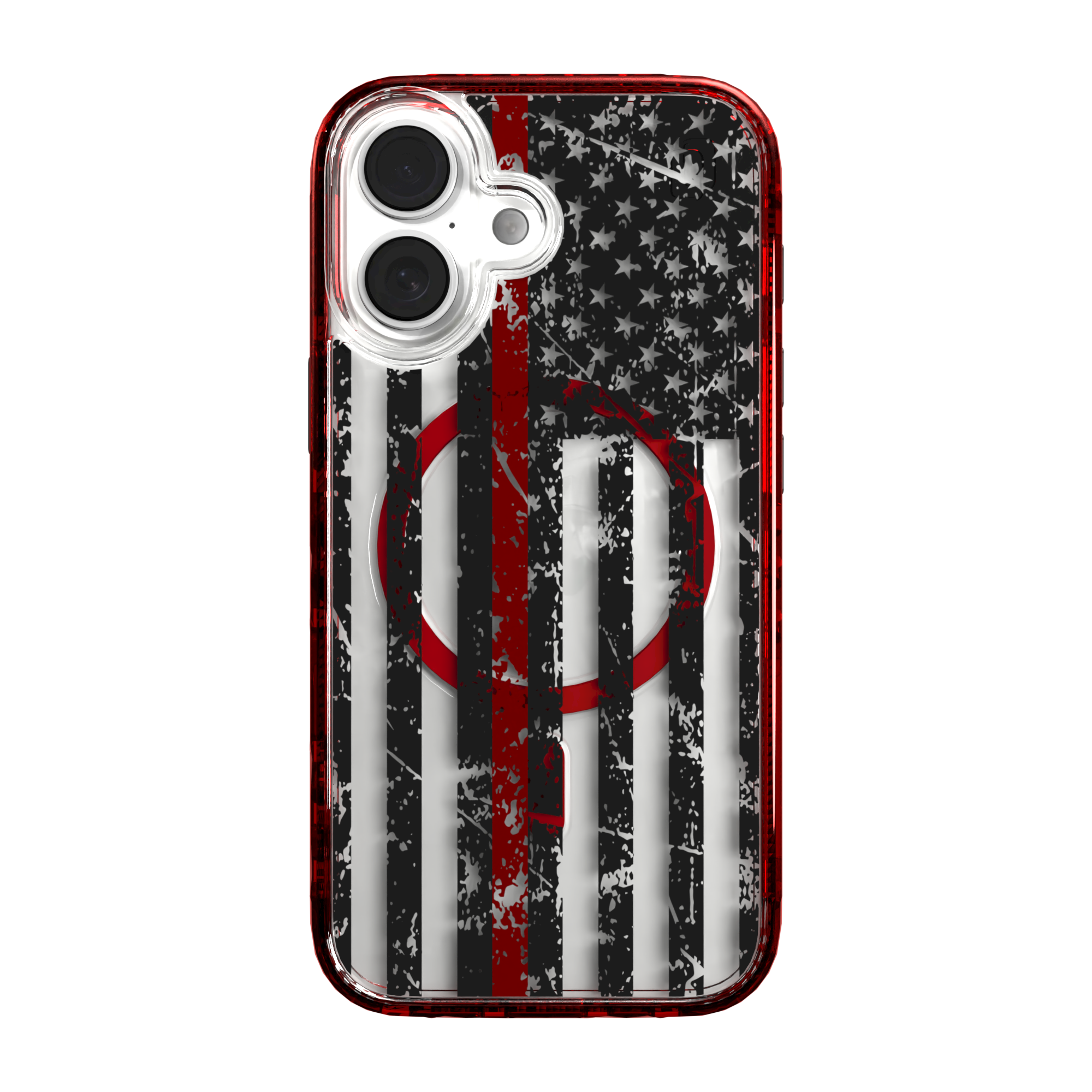 iPhone 16 Series | MagSafe | Red, White & Blue Case Collection | Thin Red Line Red Line / iPhone 16 / Red
