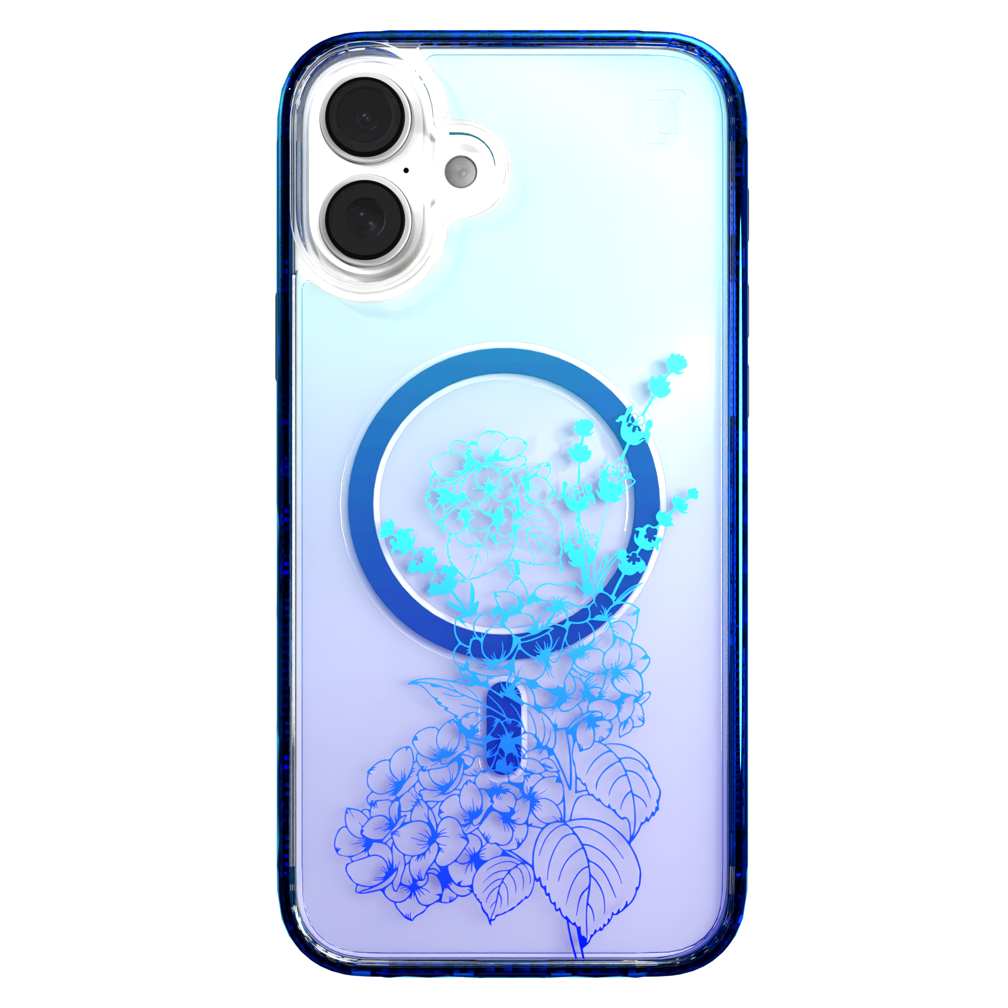 iPhone 16 Series | MagSafe | Ombre Bouquet Case Collection | Indigo Infusion Indigo Infusion / iPhone 16 Plus / Blue