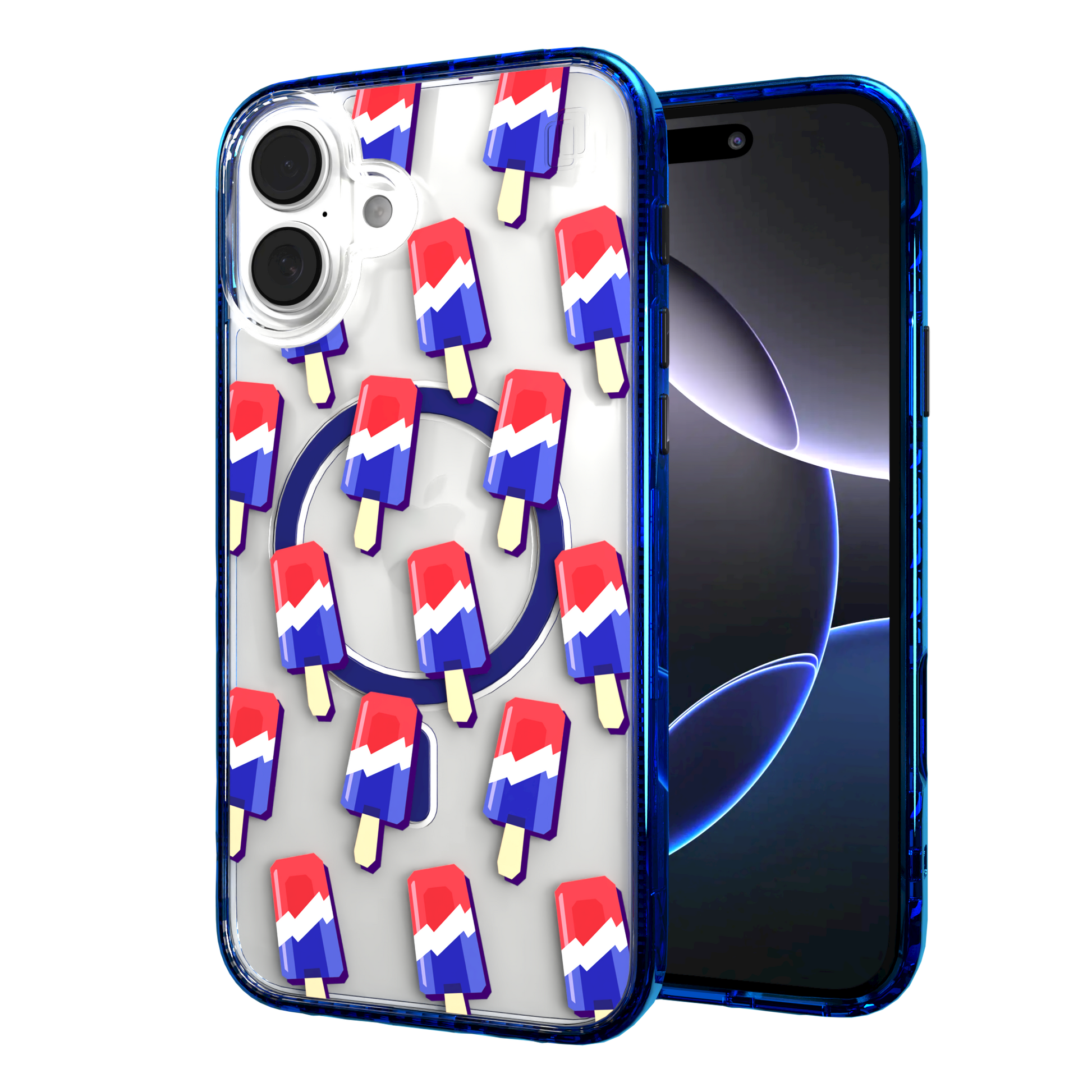 iPhone 16 Series | MagSafe | Summer Vibes Case Collection | Patriot Popsicle Patriot Popsicle / iPhone 16 Plus / Blue
