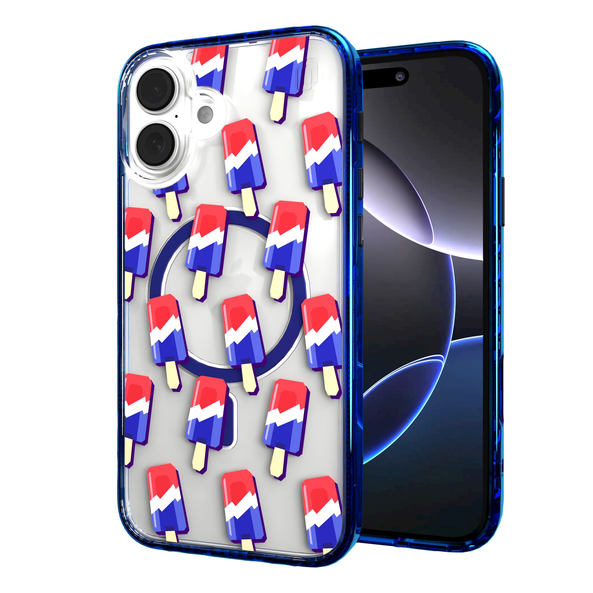 iPhone 16 Series | MagSafe | Summer Vibes Case Collection | Patriot Popsicle Patriot Popsicle / iPhone 16 Plus / Blue